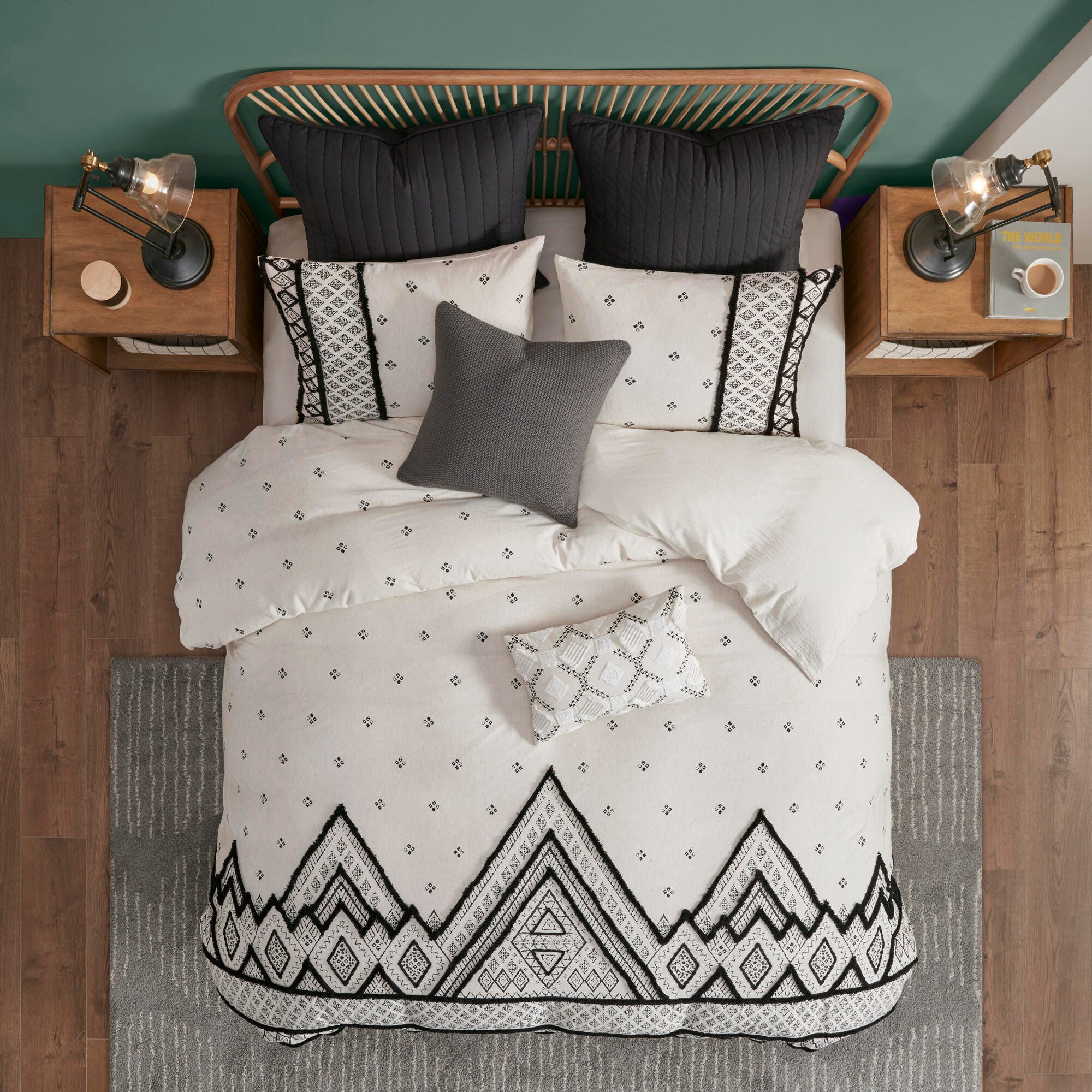 JLA Home Marta 3 Piece Cotton King/Cal King Comforter Set, , large