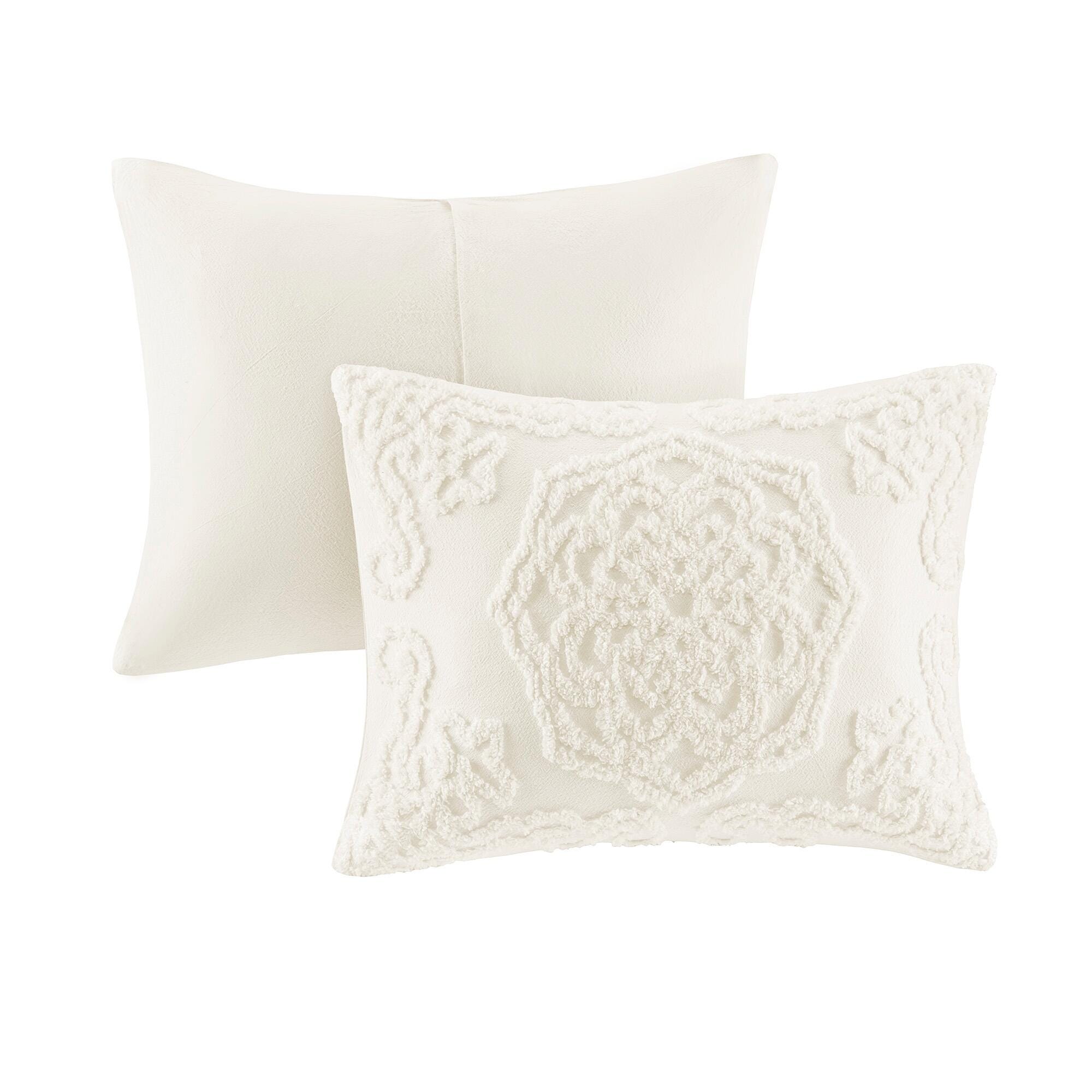 JLA Home Laetitia Medallion Comforter Set, Ivory, large