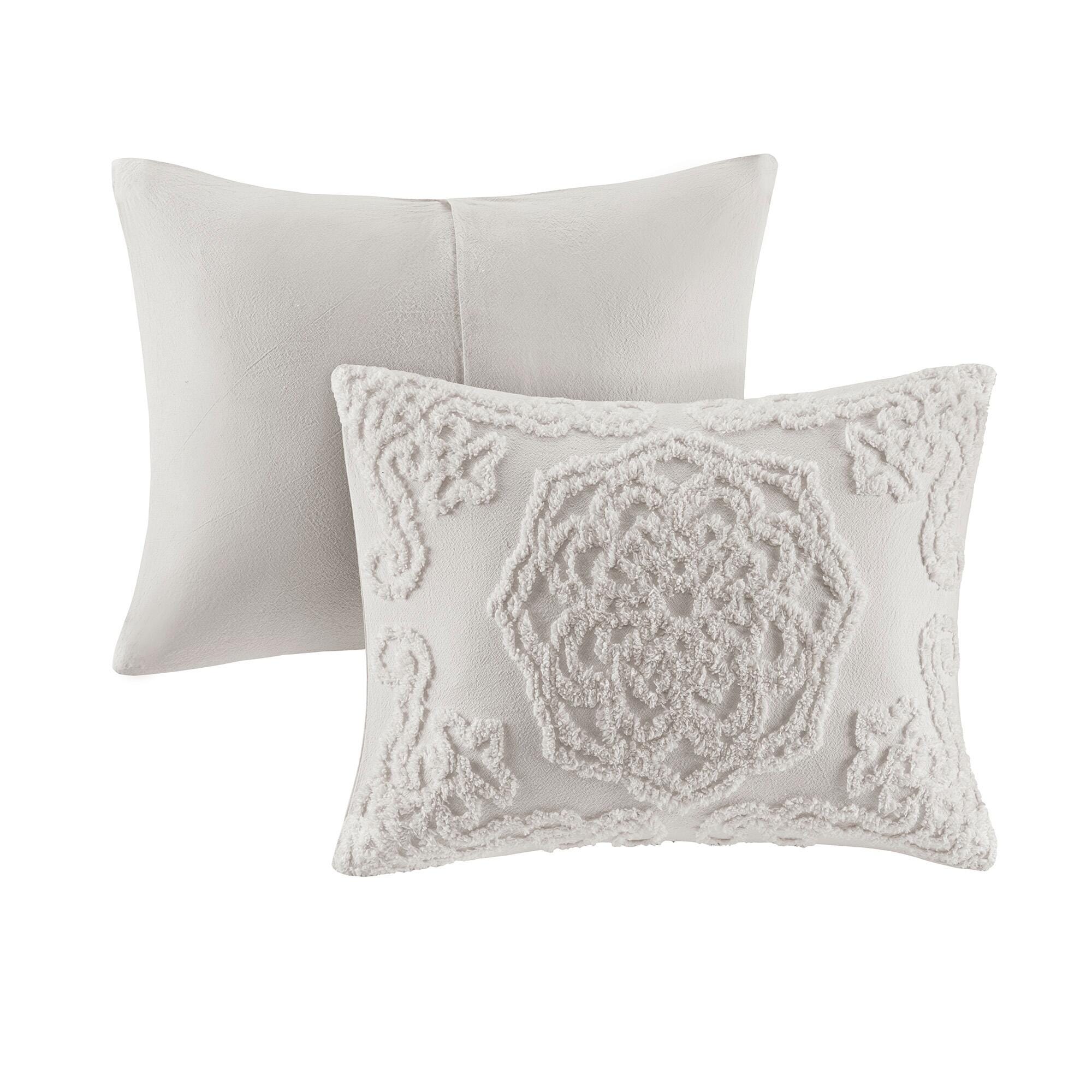 JLA Home Laetitia Medallion Comforter Set, Gray, rollover