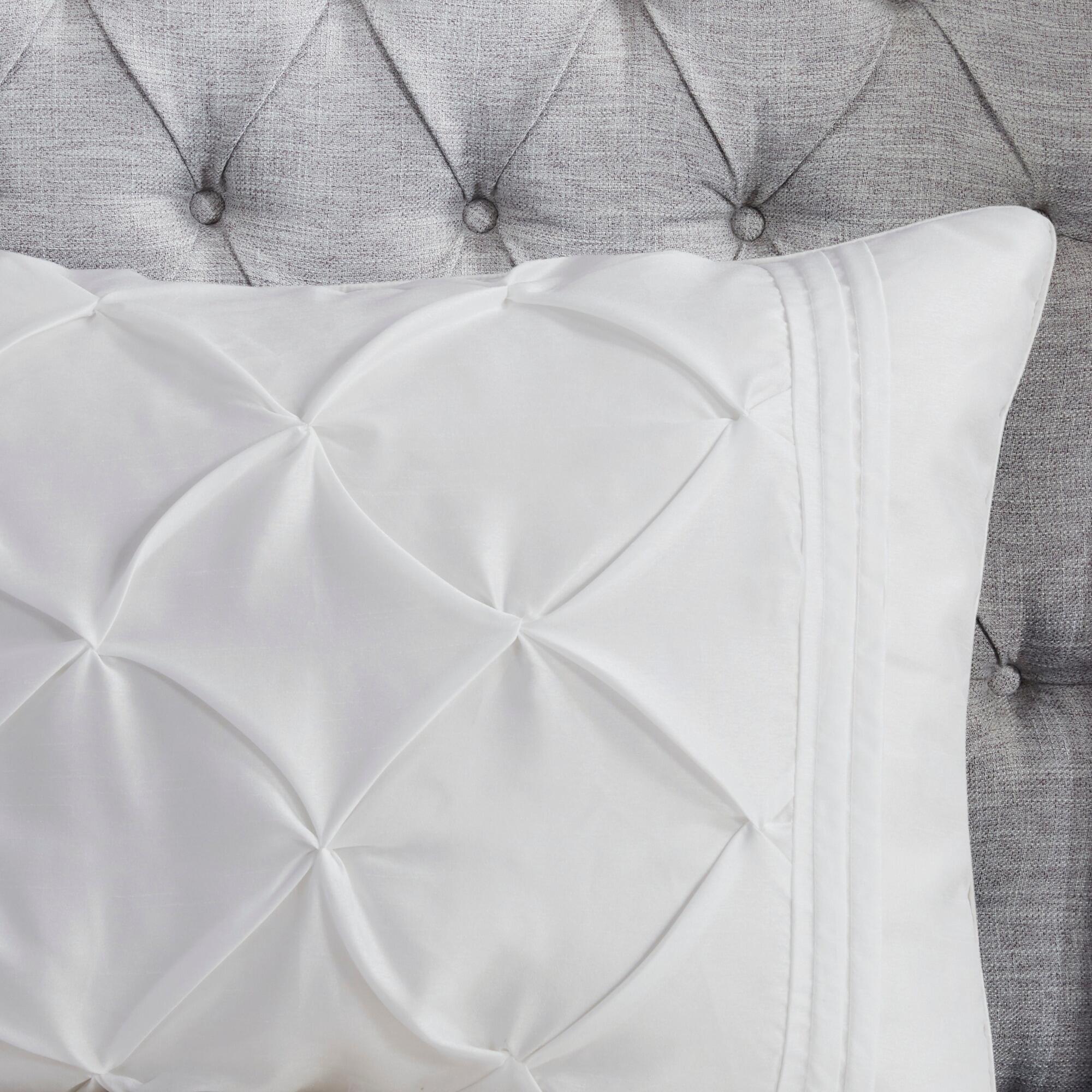 JLA Home Laurel Comforter Set, White, large