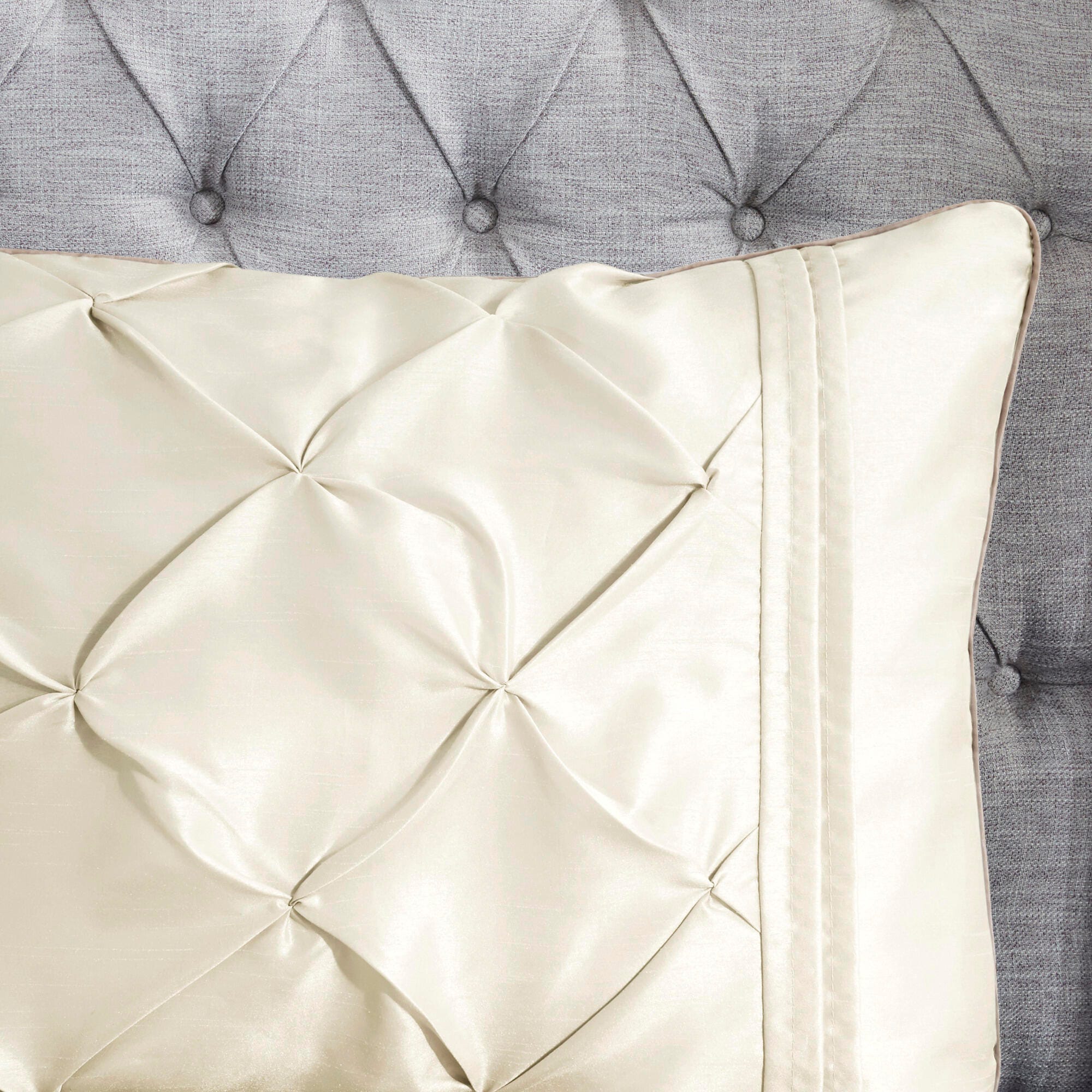 JLA Home Laurel Comforter Set, Ivory, large
