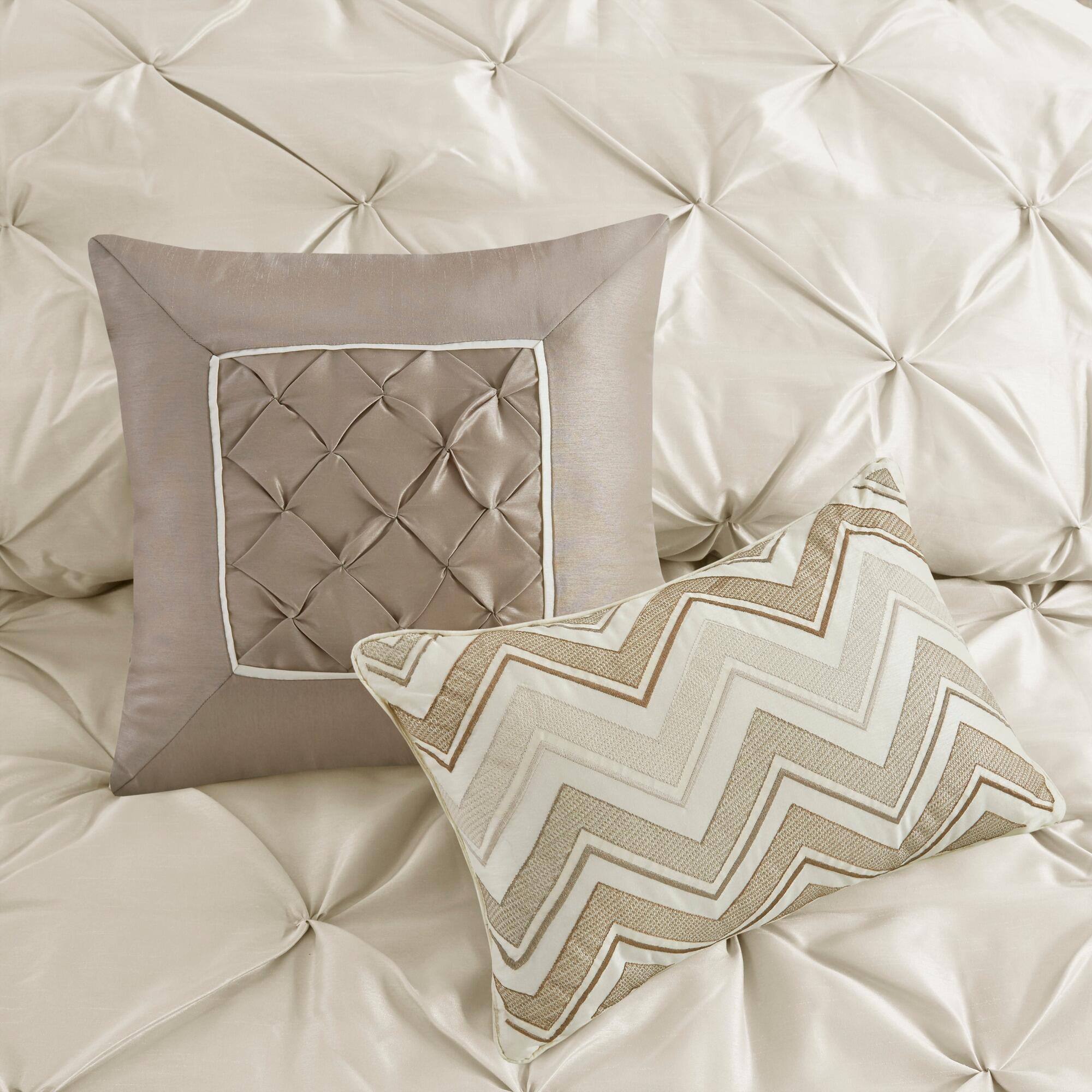 JLA Home Laurel Comforter Set, Ivory, large