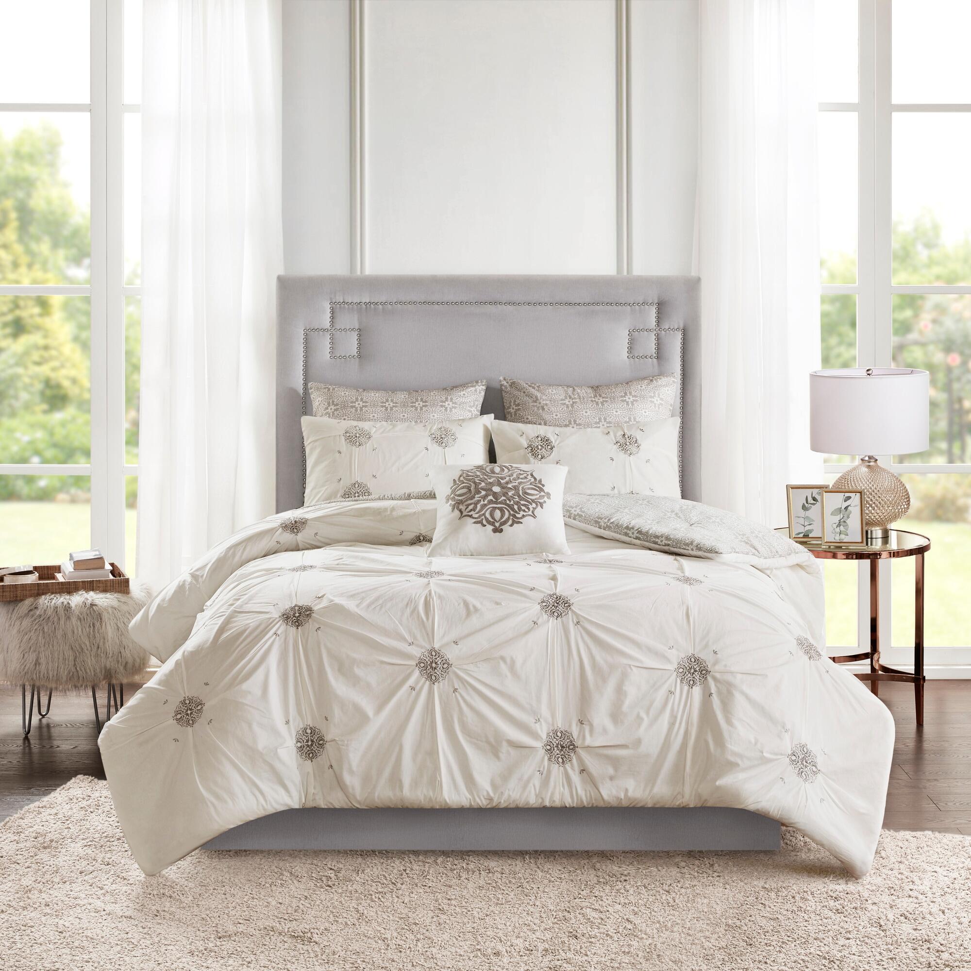 JLA Home Viola Comforter Set, Ivory, rollover