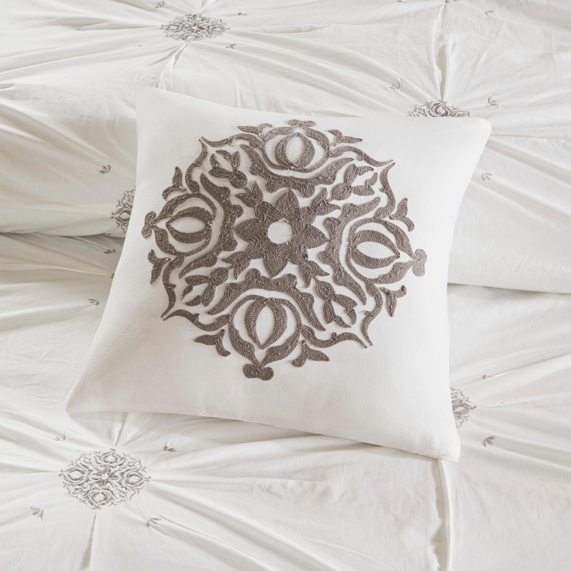 JLA Home Viola Comforter Set, Ivory, large