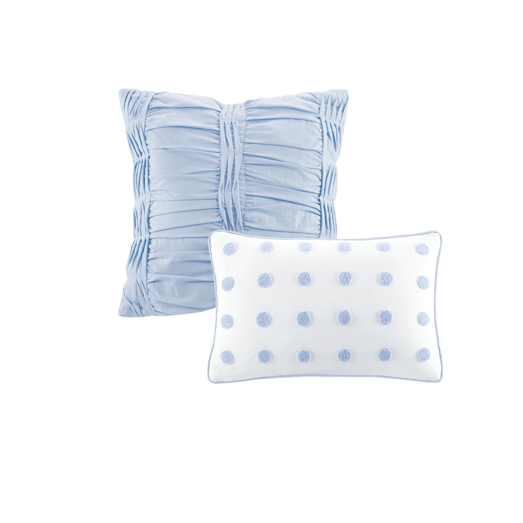 JLA Home Brooklyn Cotton Jacquard Twin/Twin XL Comforter Set, Blue, large