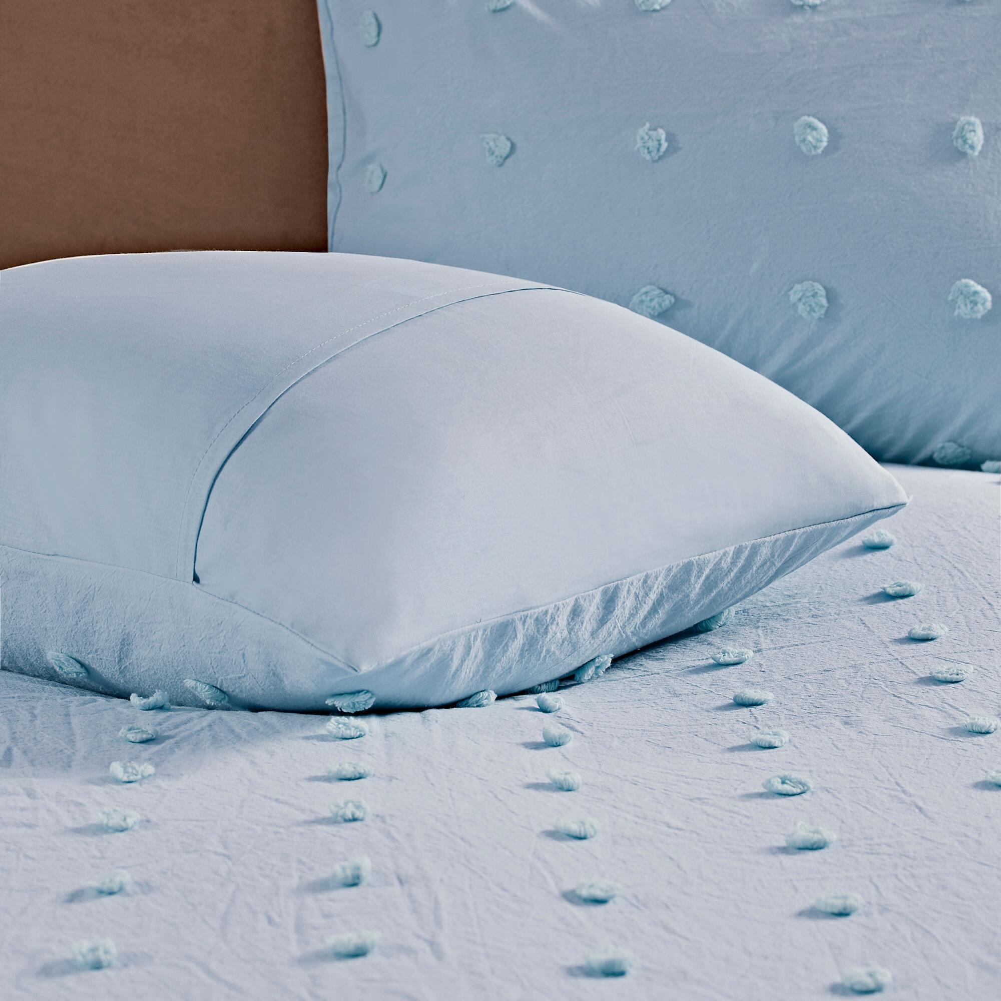 JLA Home Brooklyn Cotton Jacquard Twin/Twin XL Comforter Set, Blue, large