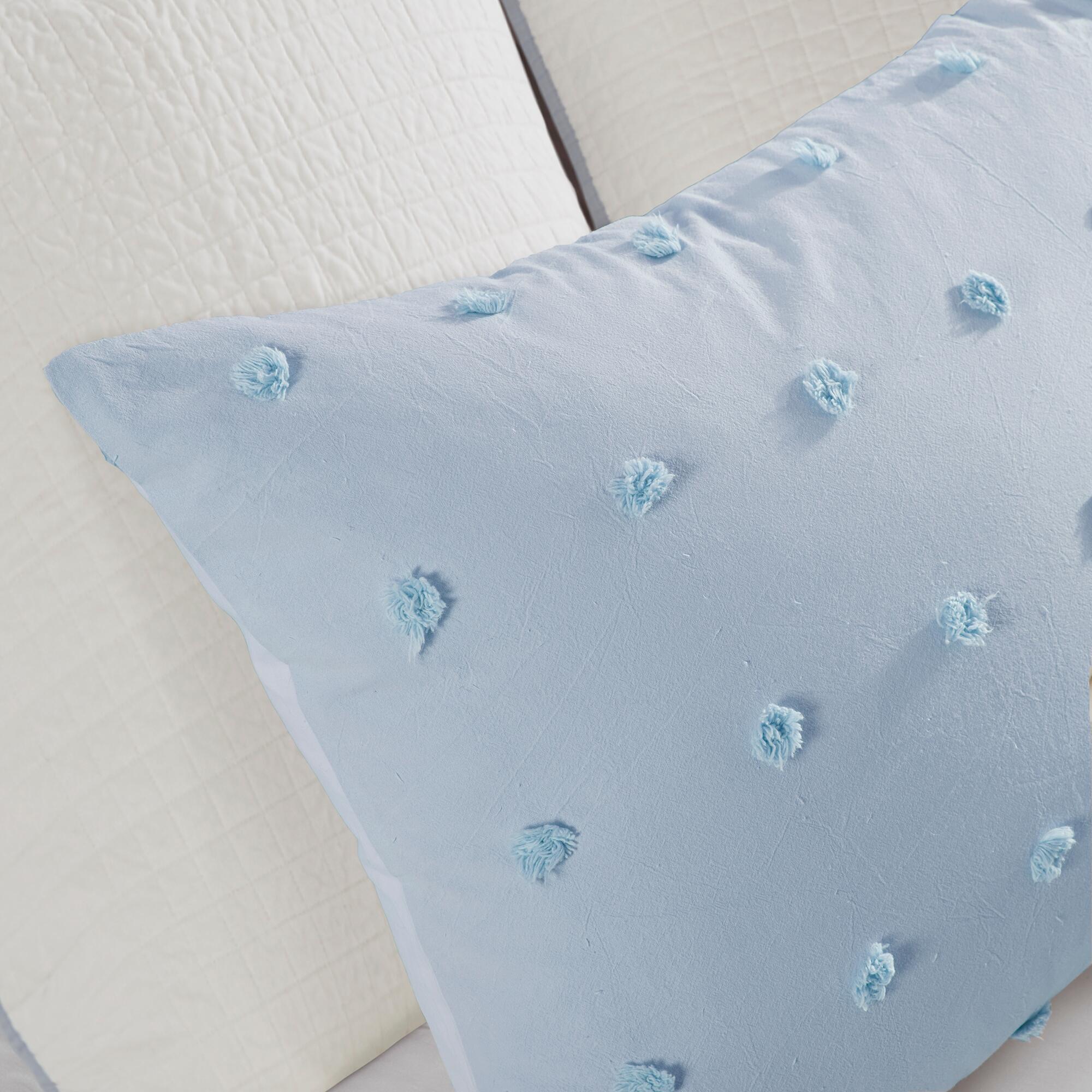 JLA Home Brooklyn Cotton Jacquard Twin/Twin XL Comforter Set, Blue, large