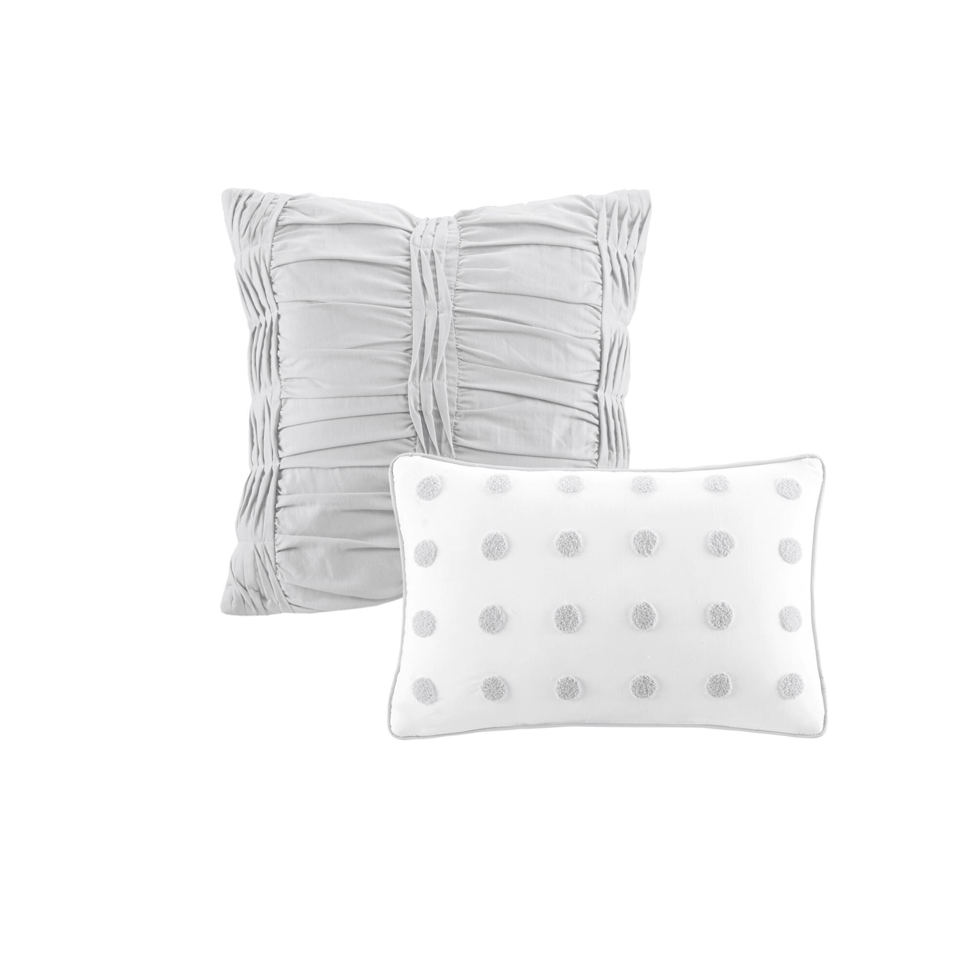 JLA Home Brooklyn Cotton Jacquard Twin/Twin XL Comforter Set, Gray, large