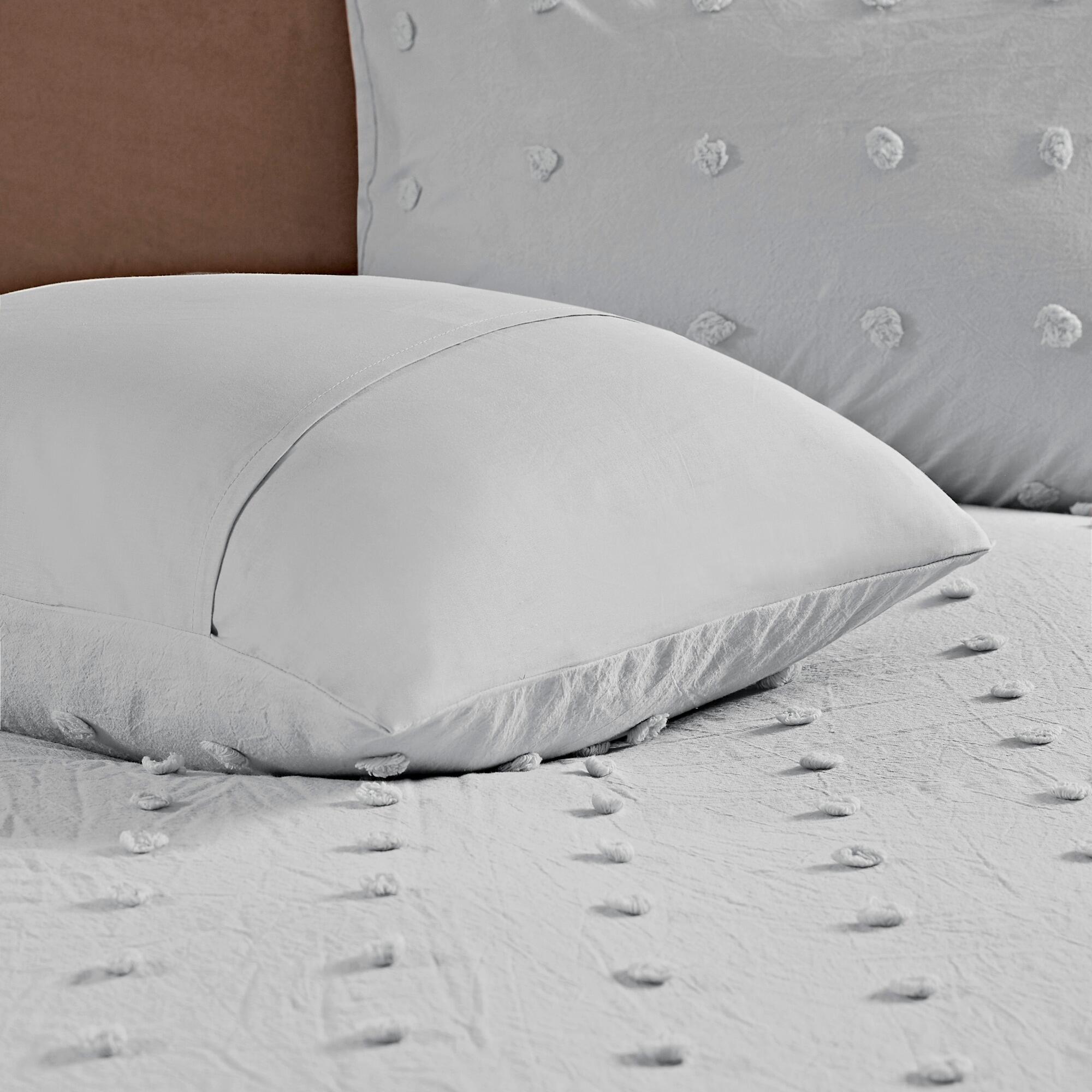 JLA Home Brooklyn Cotton Jacquard Twin/Twin XL Comforter Set, Gray, large