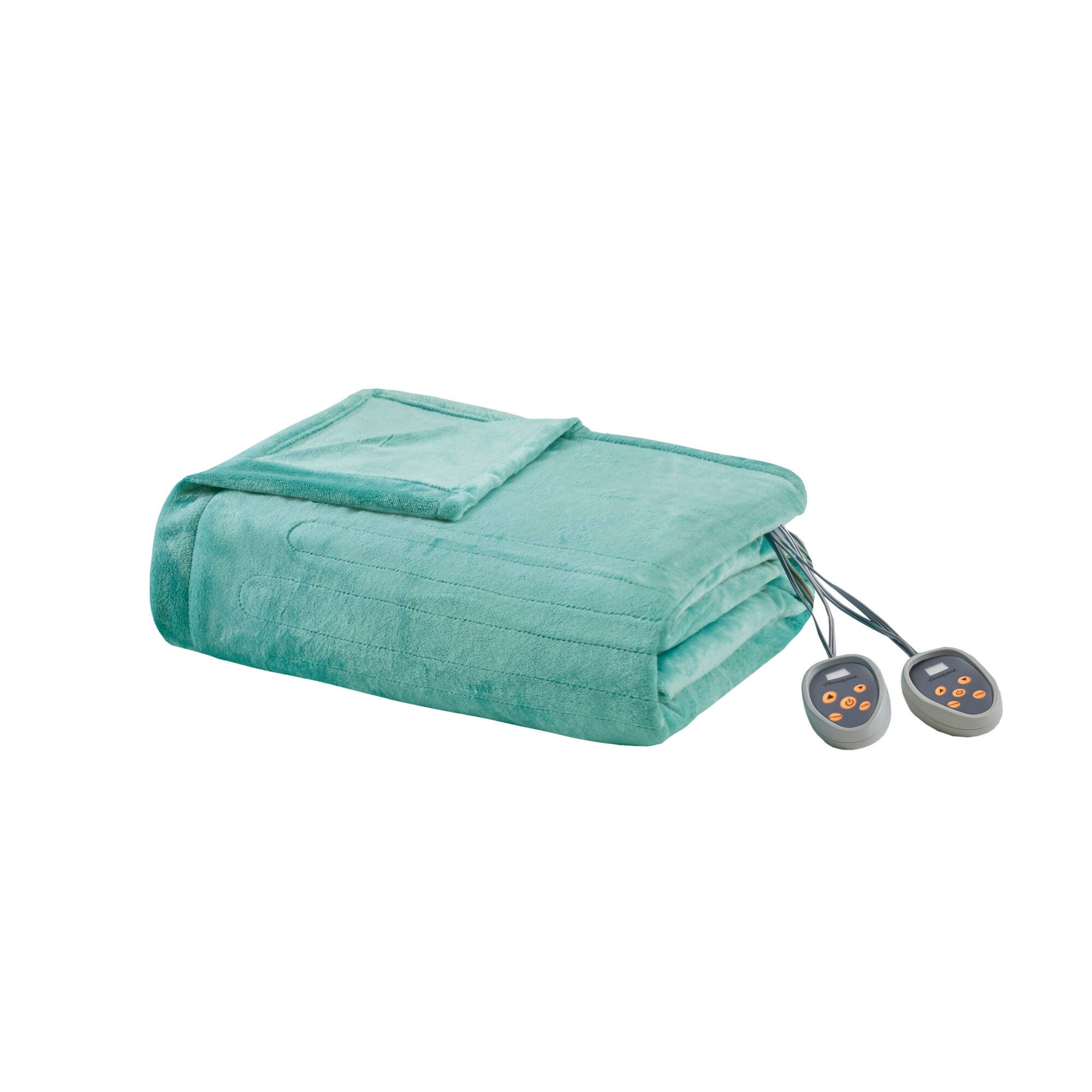 Beautyrest Full Heated Blanket, Aqua, large