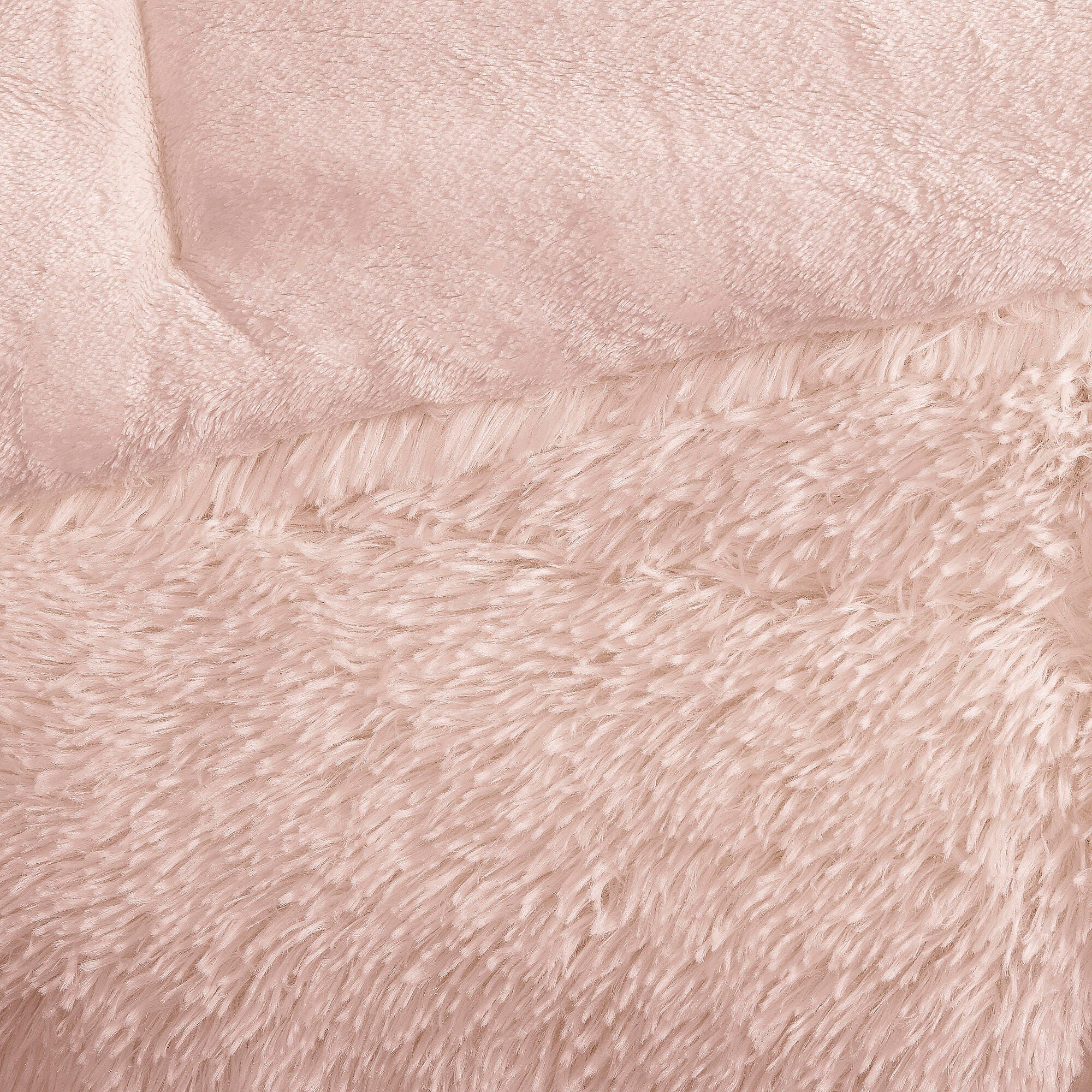 Intelligent Design Malea Full/Queen Shaggy Faux Fur Comforter Set, Blush, large