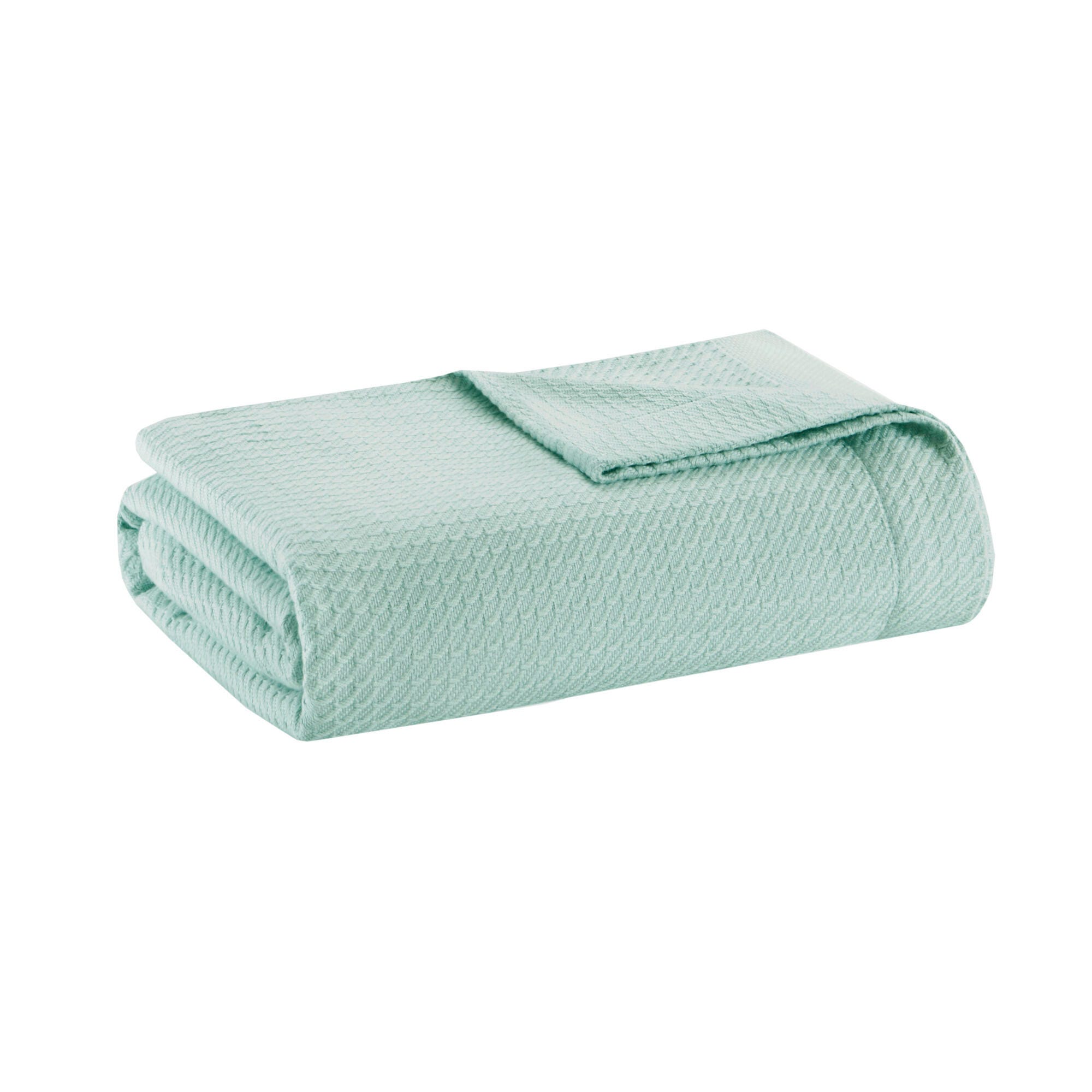 Madison Park Egyptian Cotton Twin Blanket, Seafoam, large