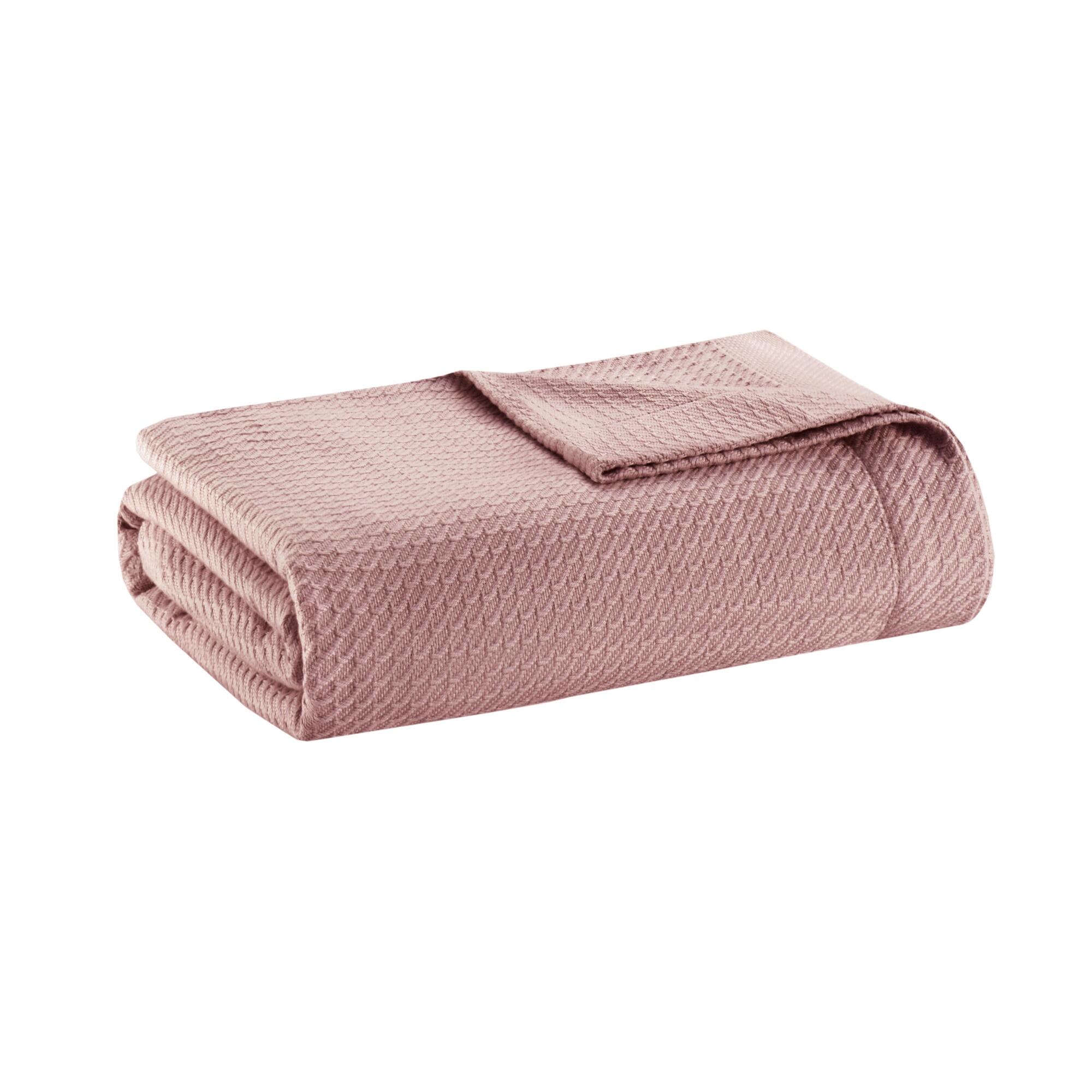 Madison Park Egyptian Cotton Full/Queen Blanket, Rose, large