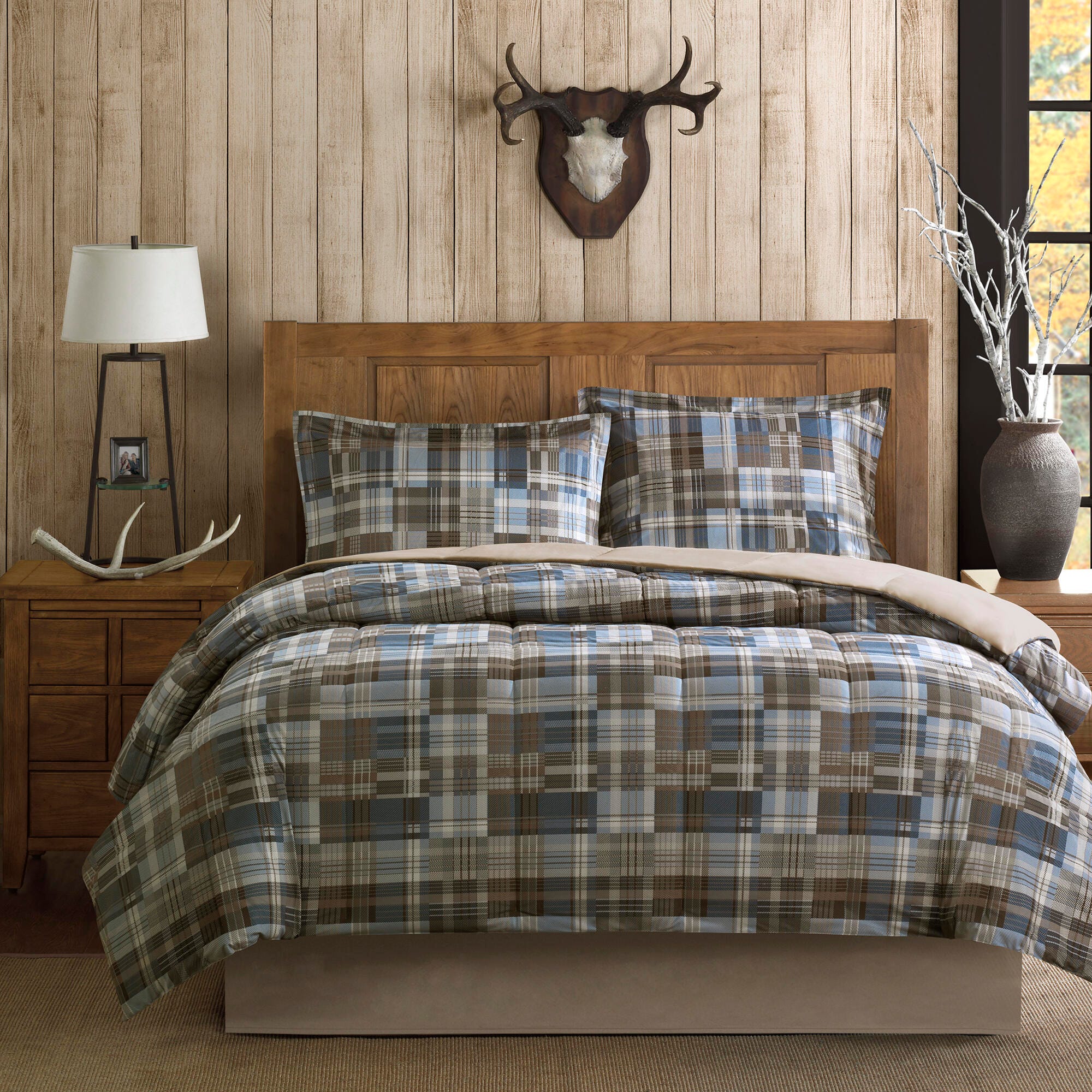 Woolrich White River Twin Down Alternative Comforter Mini Set, Multi, rollover