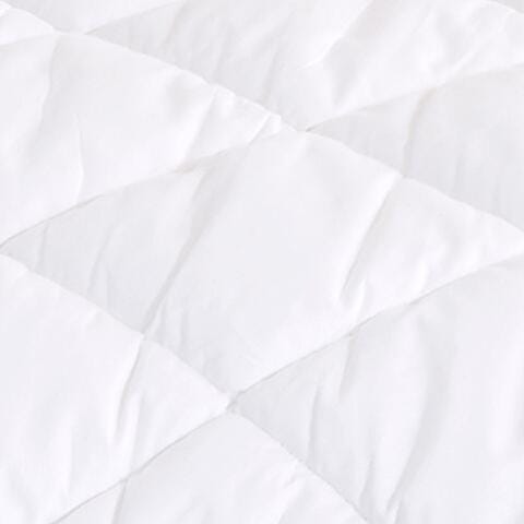 J.Queen New York Regal Waterproof Mattress Pad, White, large