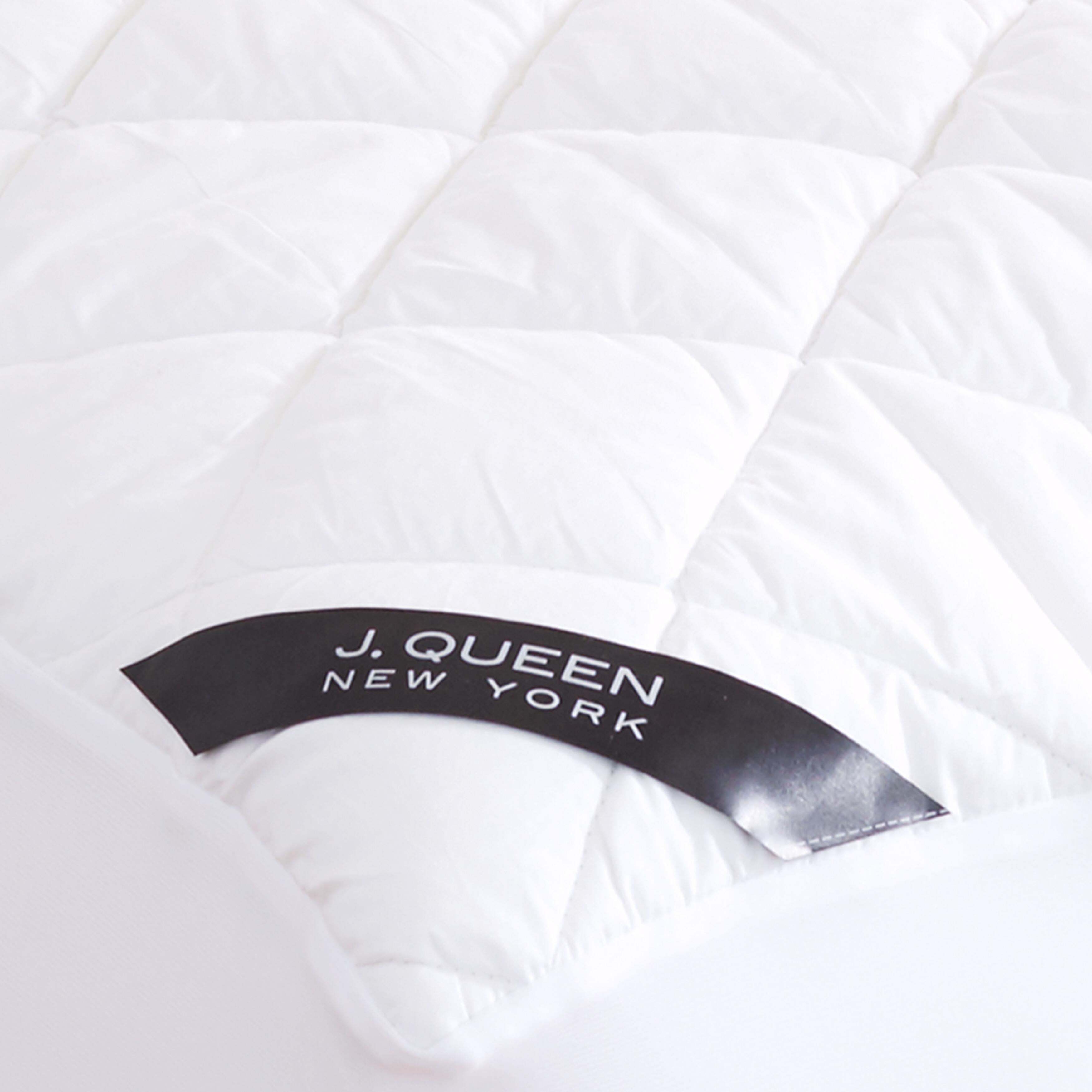 J.Queen New York Regal Waterproof Mattress Pad, White, large