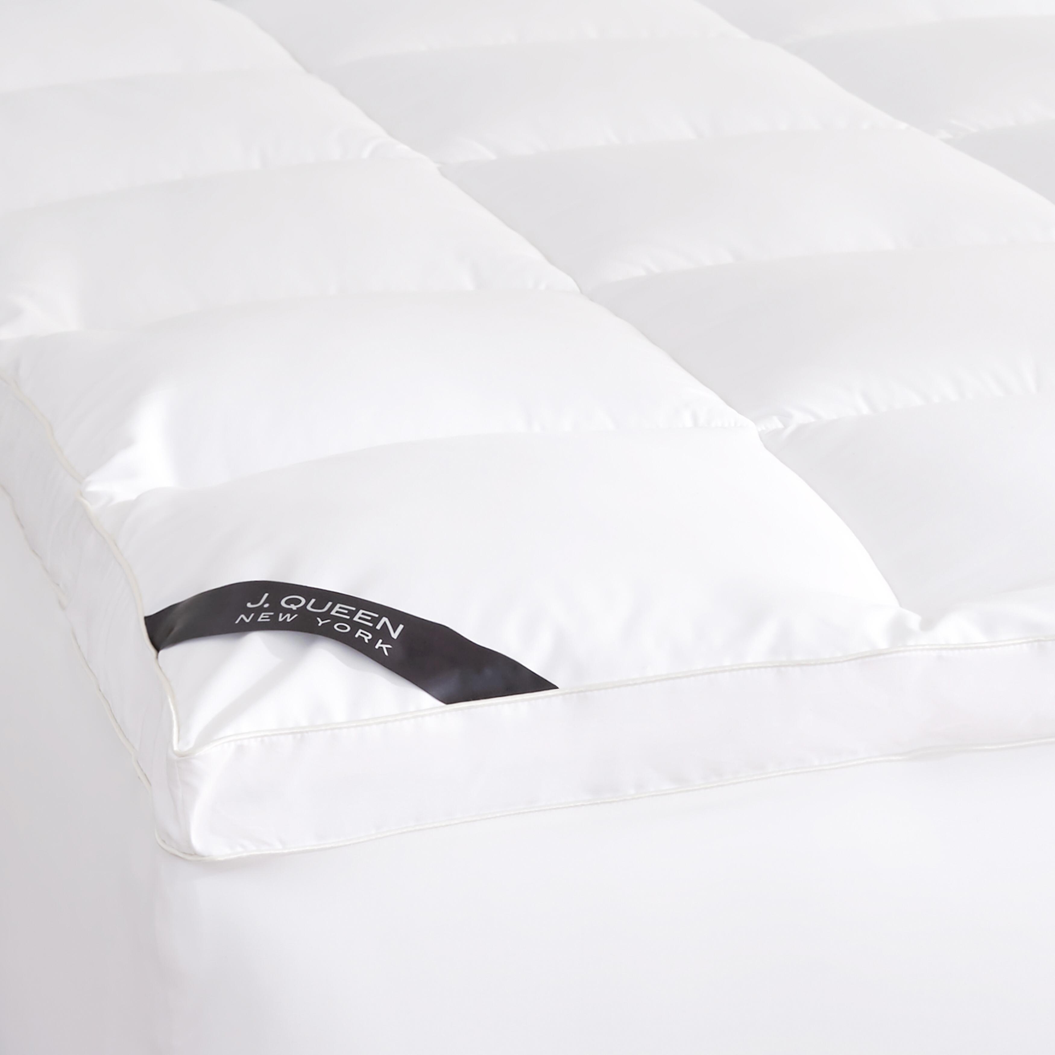 J.Queen New York Regency Mattress Topper, White, large