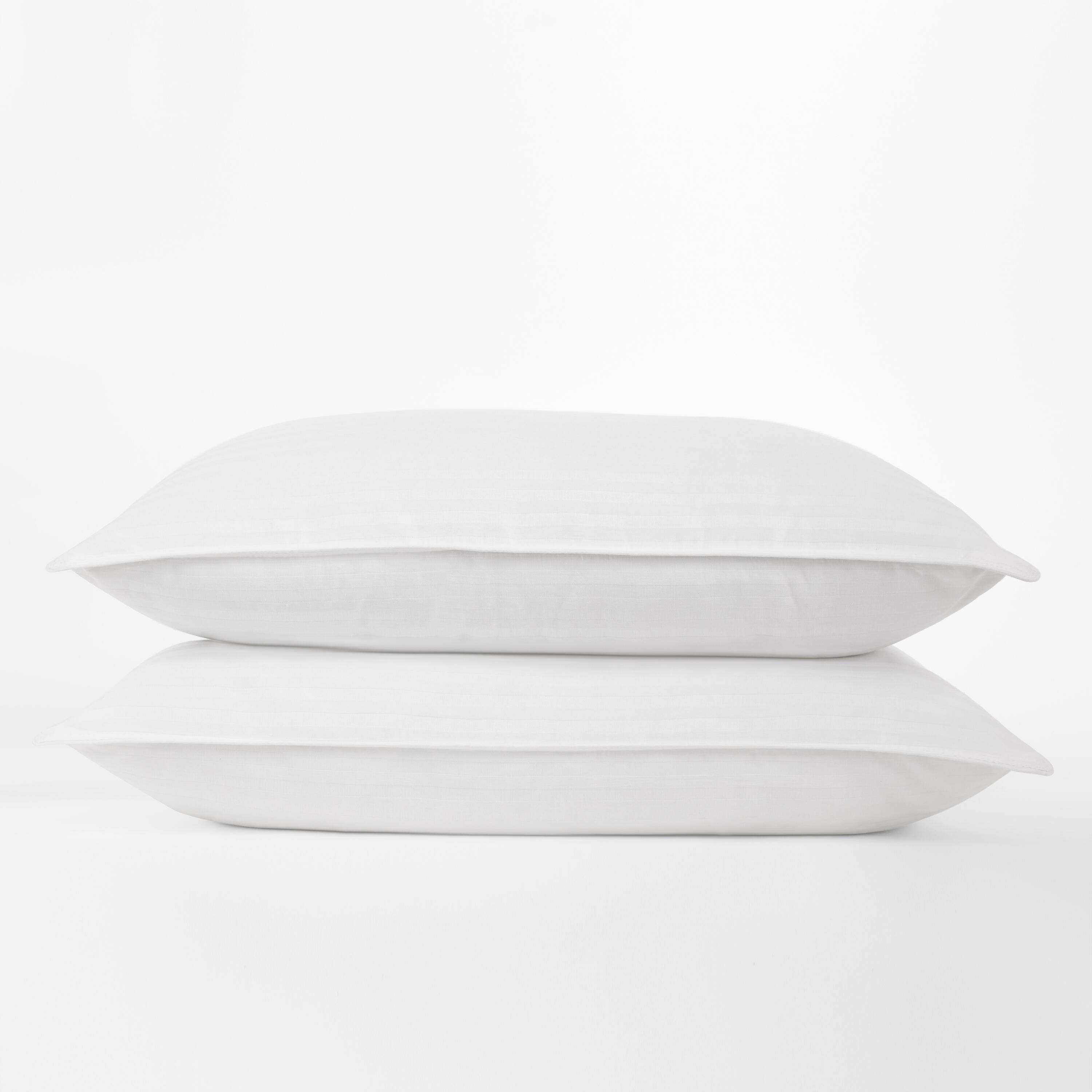 Home Collection 2 Pack Plush Down Alternative Gel Fiber Pillows, White, large