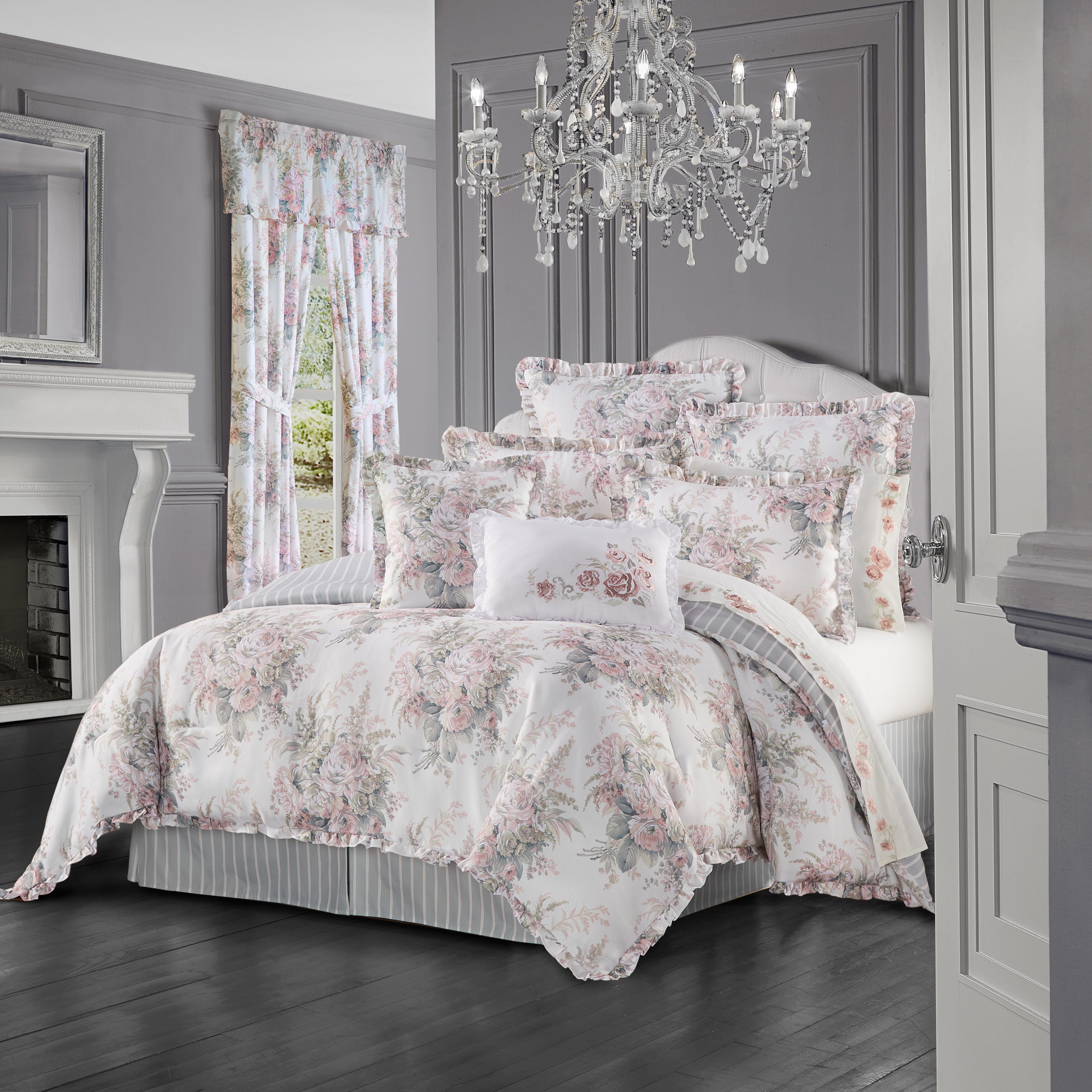 Royal Court Estelle Blush King 4Pc. Comforter Set, Blush, large