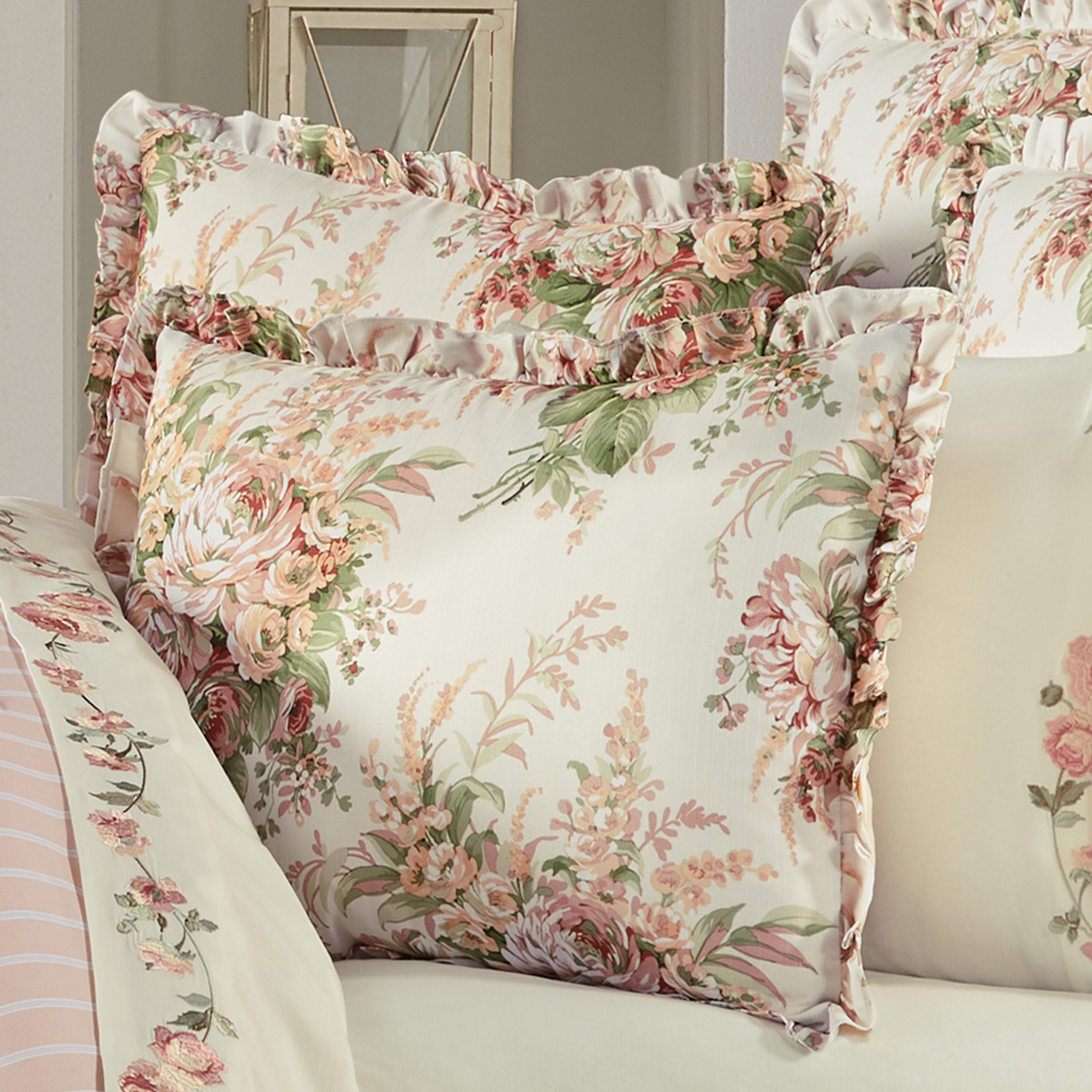 Royal Court Estelle Coral Full 4Pc. Comforter Set, Coral, large