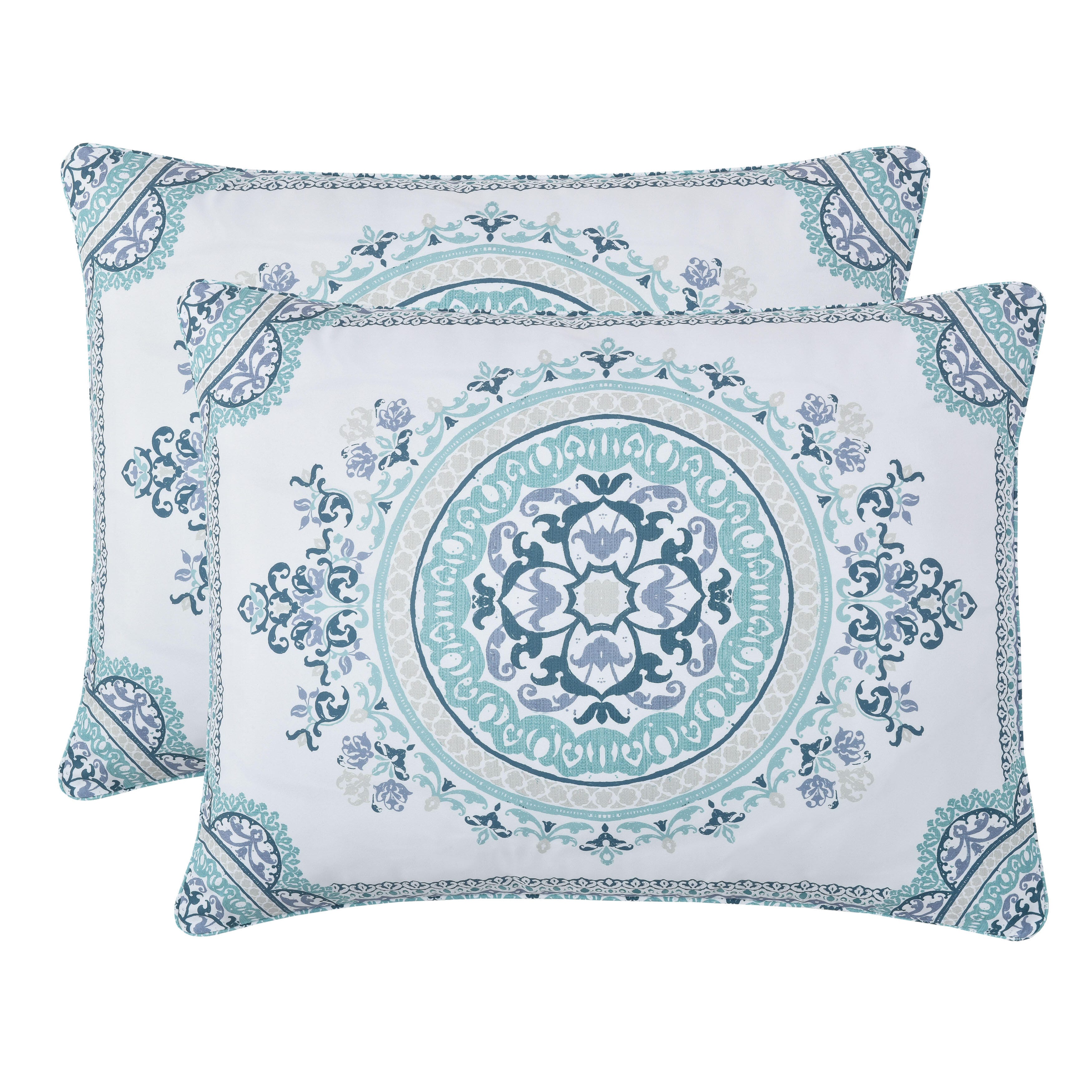 Royal Court Afton king 4-piece comforter set, Blue, large