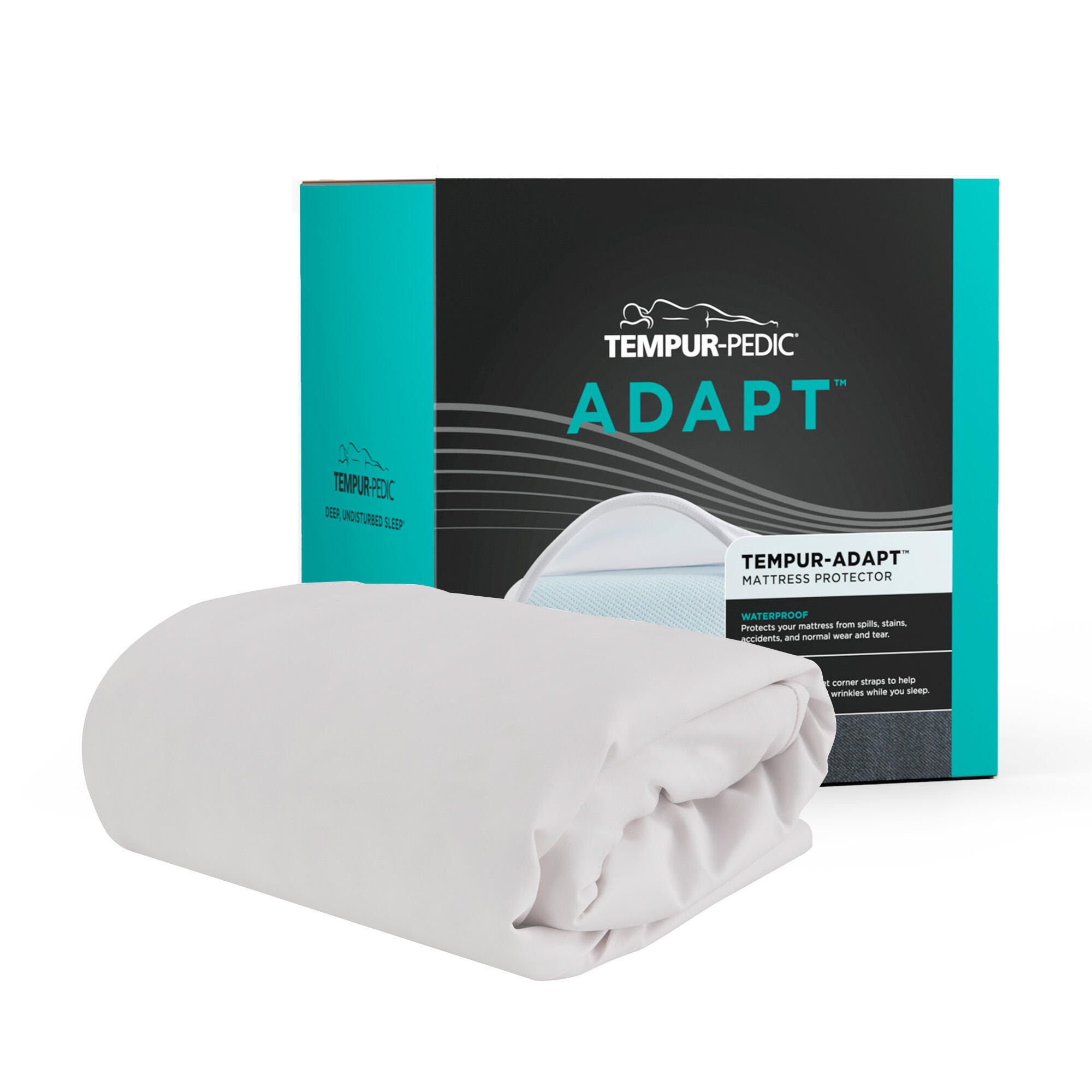 Tempur-Protect Queen Mattress Protector, White, large