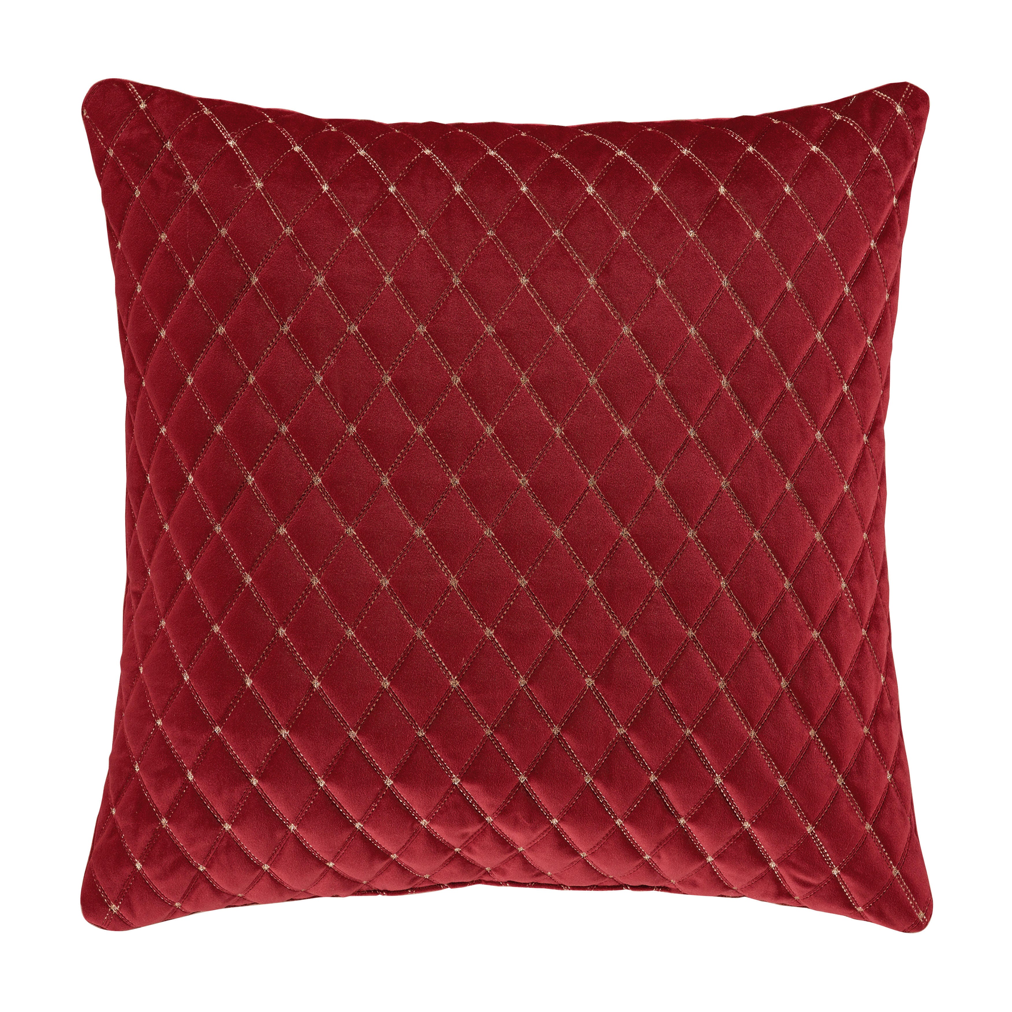 J. Queen New York Grandeur Crimson 20" Square Decorative Throw Pillow, , large