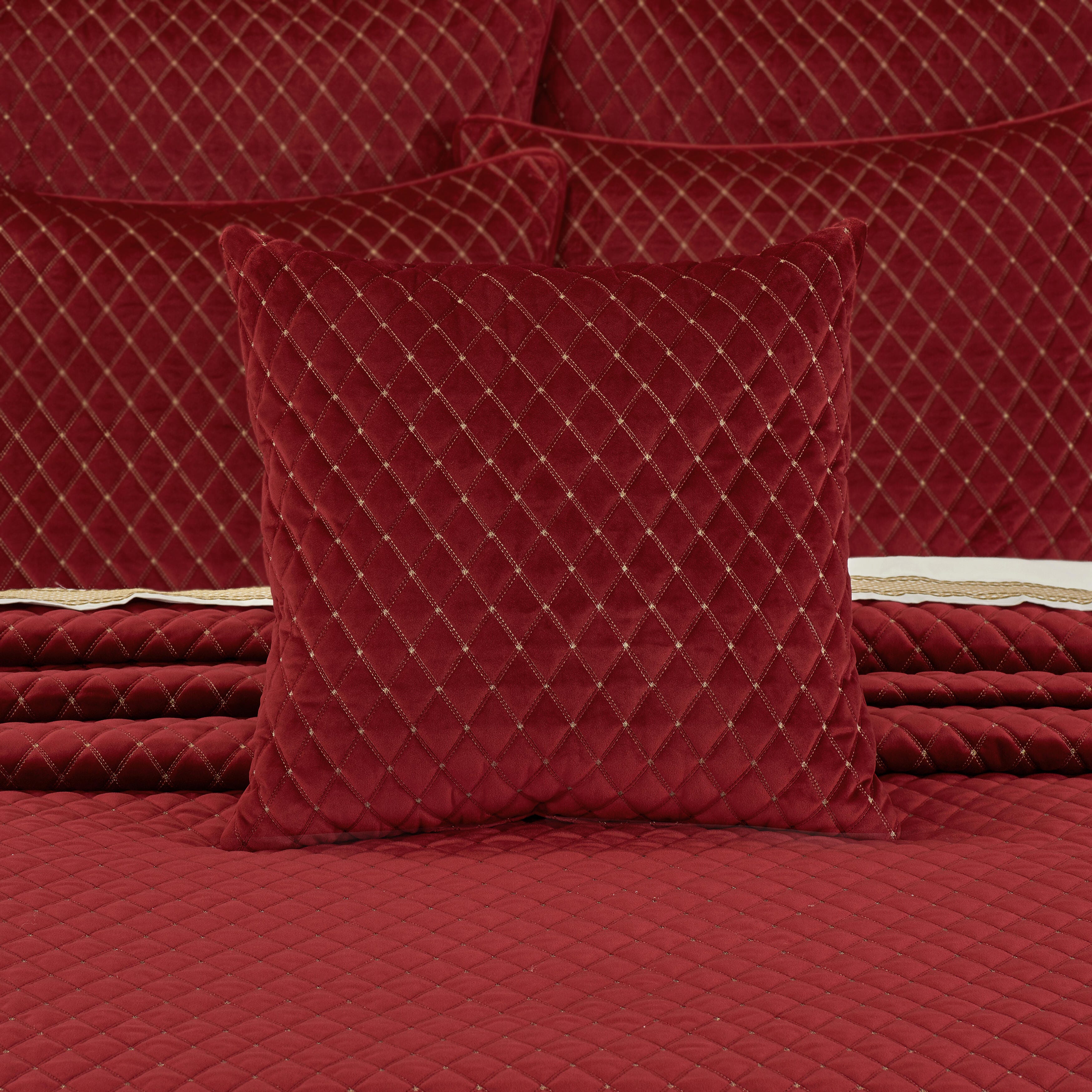 J. Queen New York Grandeur Crimson 20" Square Decorative Throw Pillow, , rollover