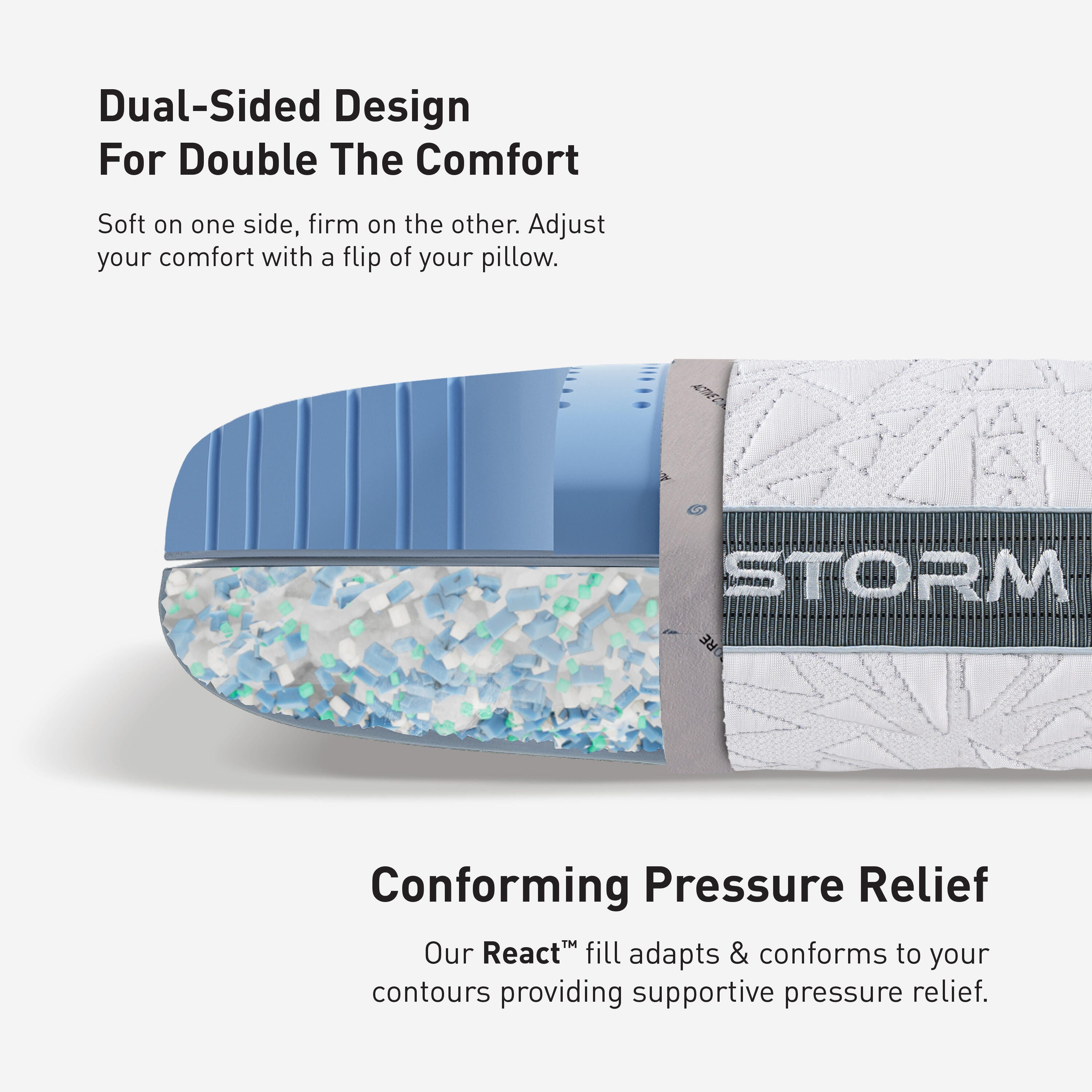 Bedgear Storm Cuddle 3.0 Pillow, , large