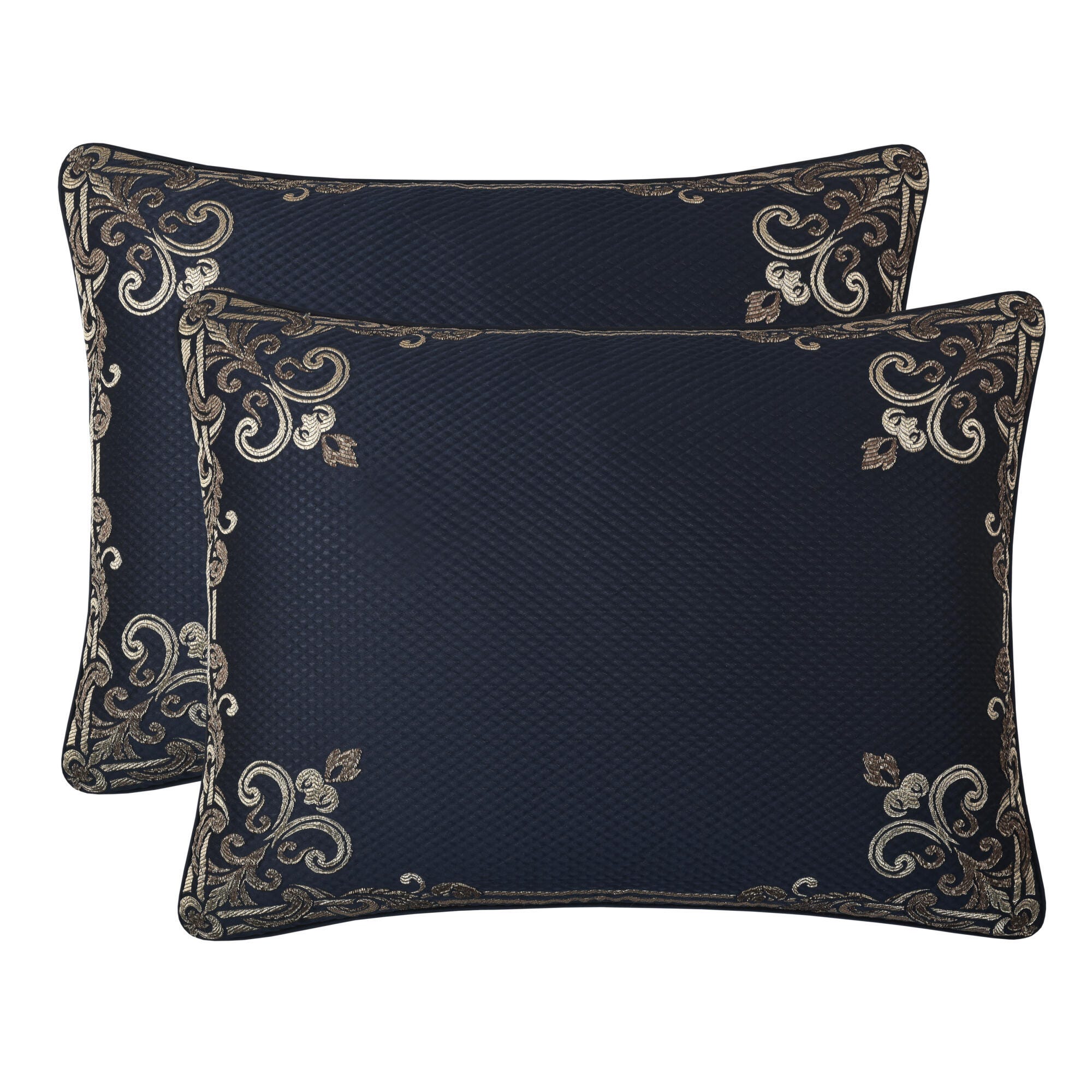 J.Queen New York Caruso 4 Piece Comforter Set, Royal Blue, large
