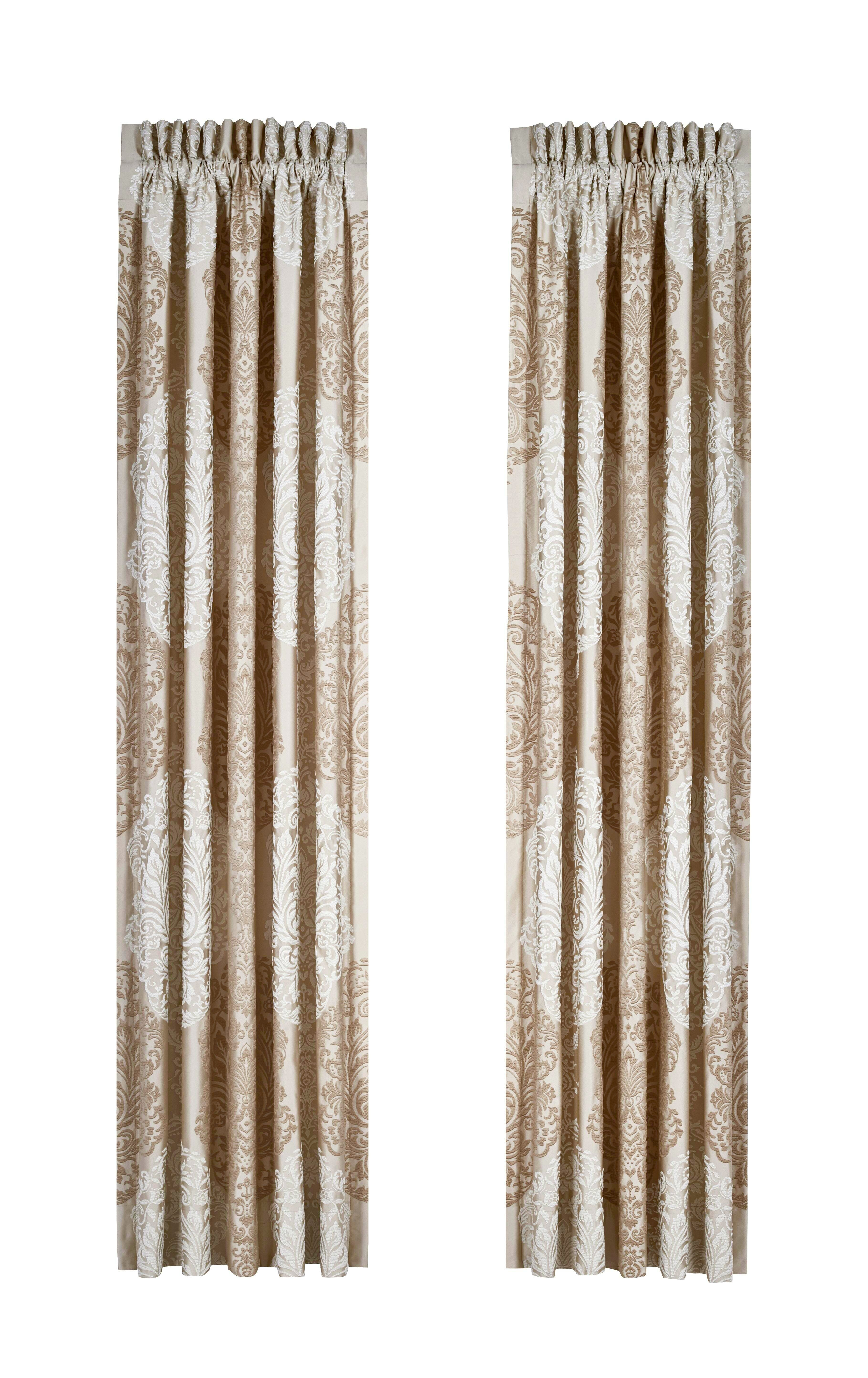 J.Queen New York New York La Scala Window Panel Pair, Gold, large