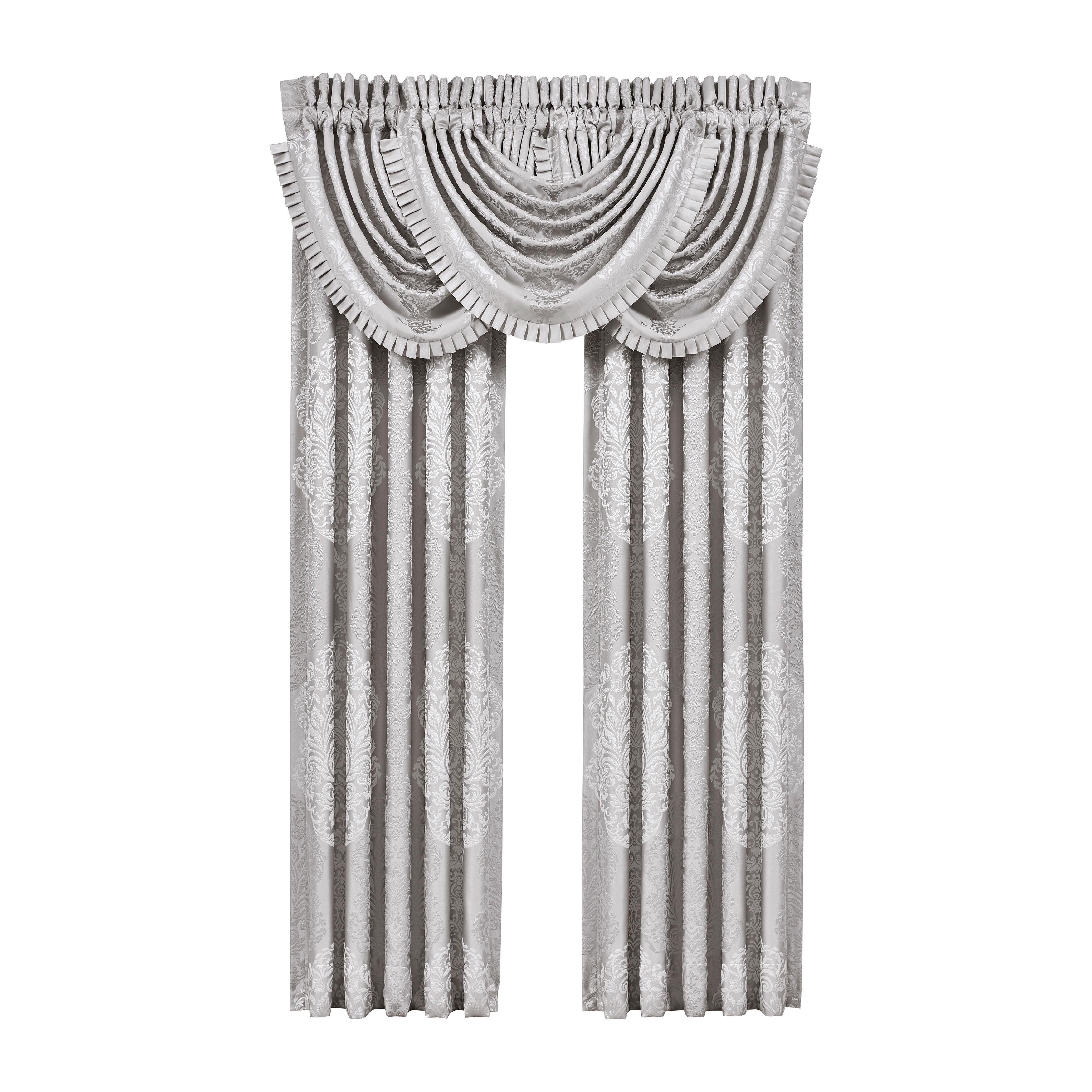 J.Queen New York New York La Scala  Window Panel Pair, Silver, large