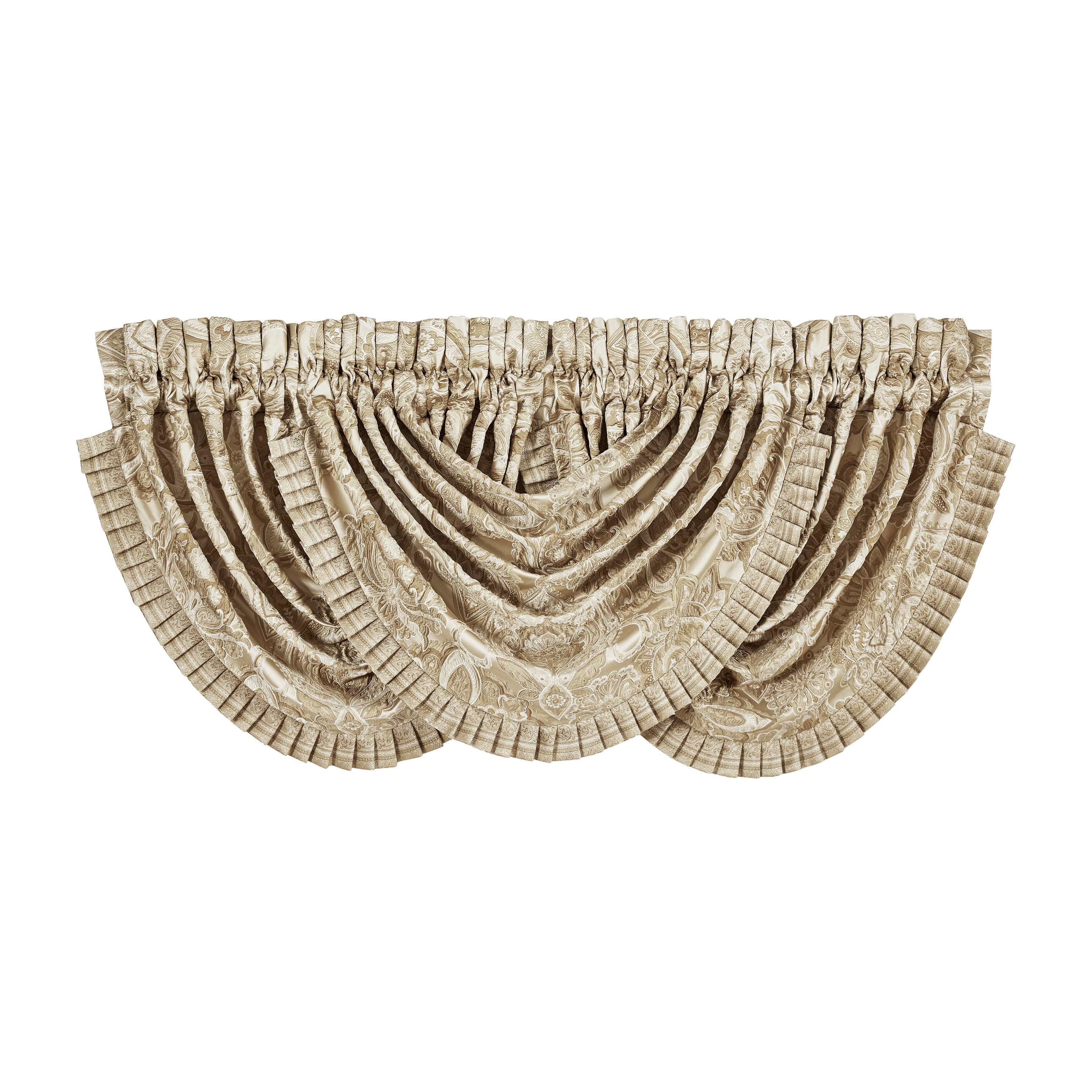 J.Queen New York New York Sandstone Window Waterfall Valance, , large