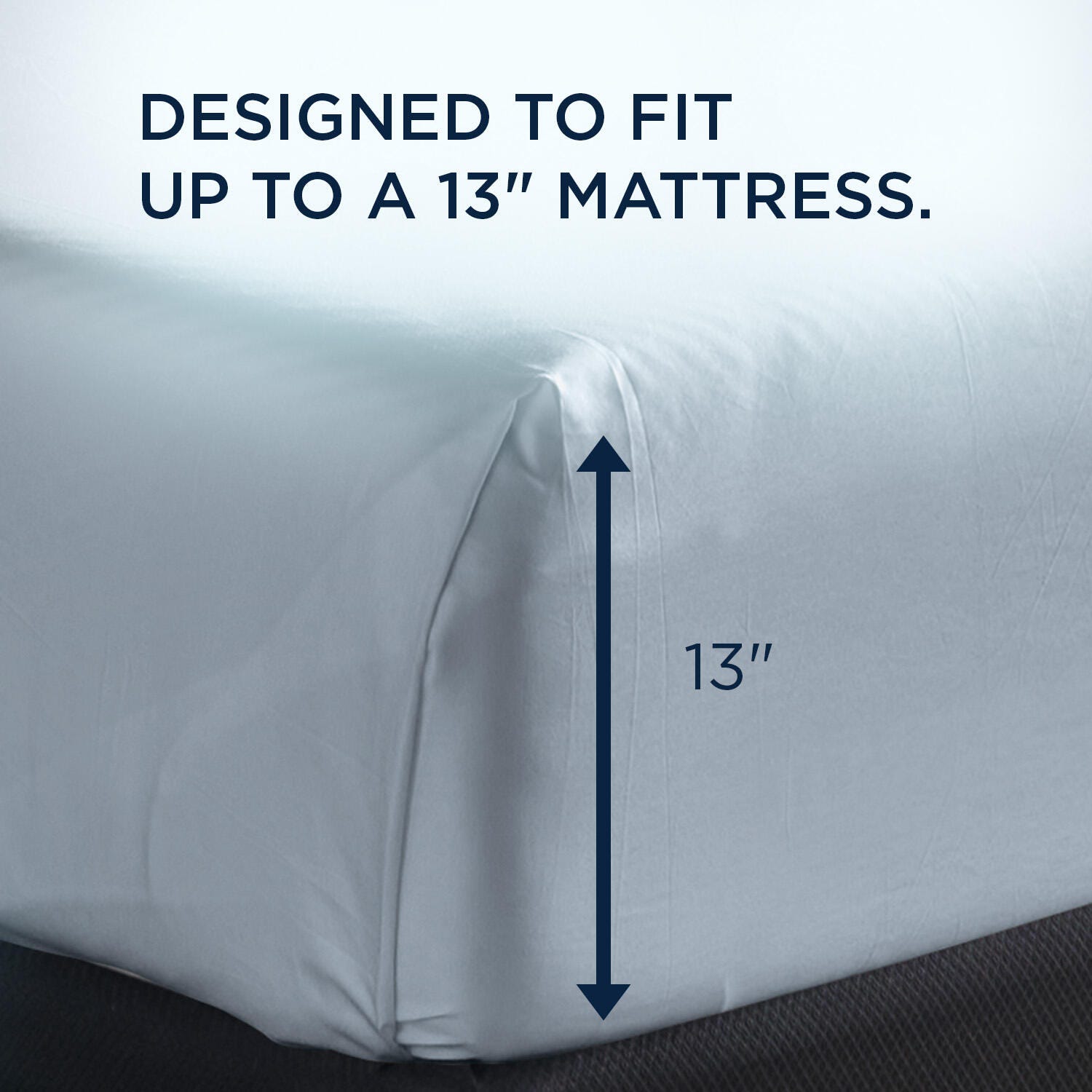 TEMPUR-breeze° Cooling Sheet Set- Split King, Sleepy Blue, large