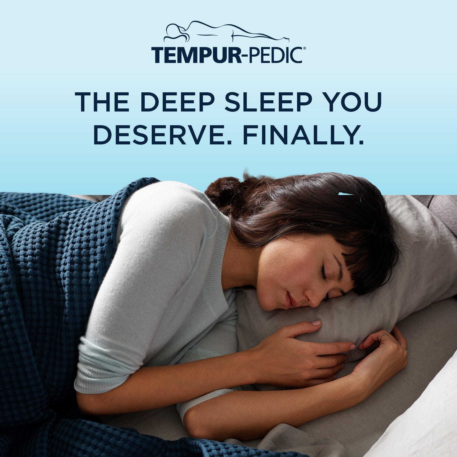 TEMPUR-breeze° Cooling Sheet Set- Twin, Sleepy Blue, large