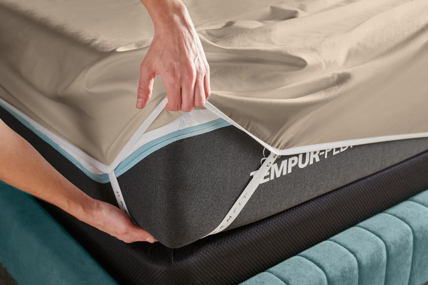TEMPUR-ProAir™ Sheet Set- Split California King, Sandstone, large