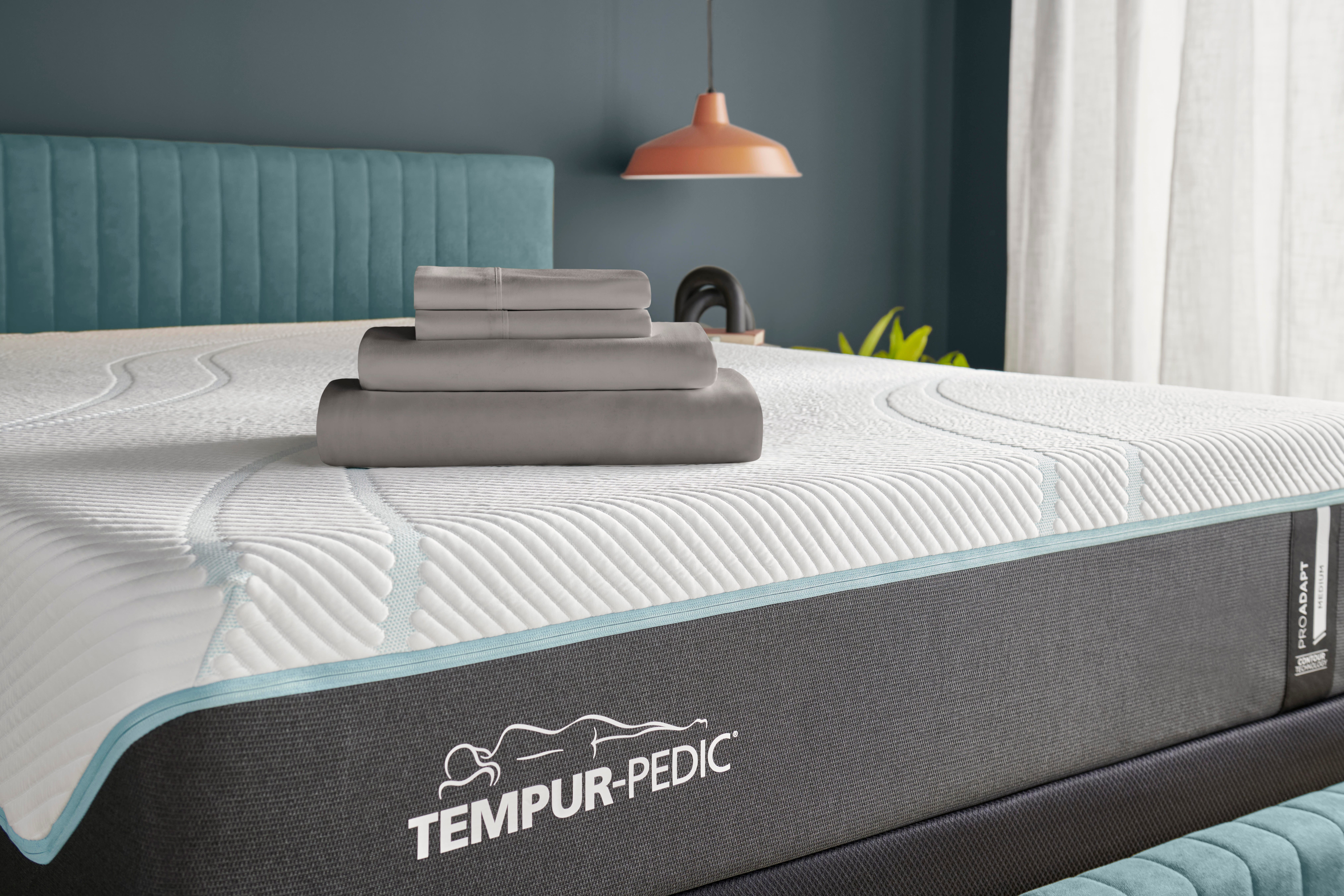 TEMPUR-ProAir&trade; Sheet Set- Twin, Cool Gray, rollover