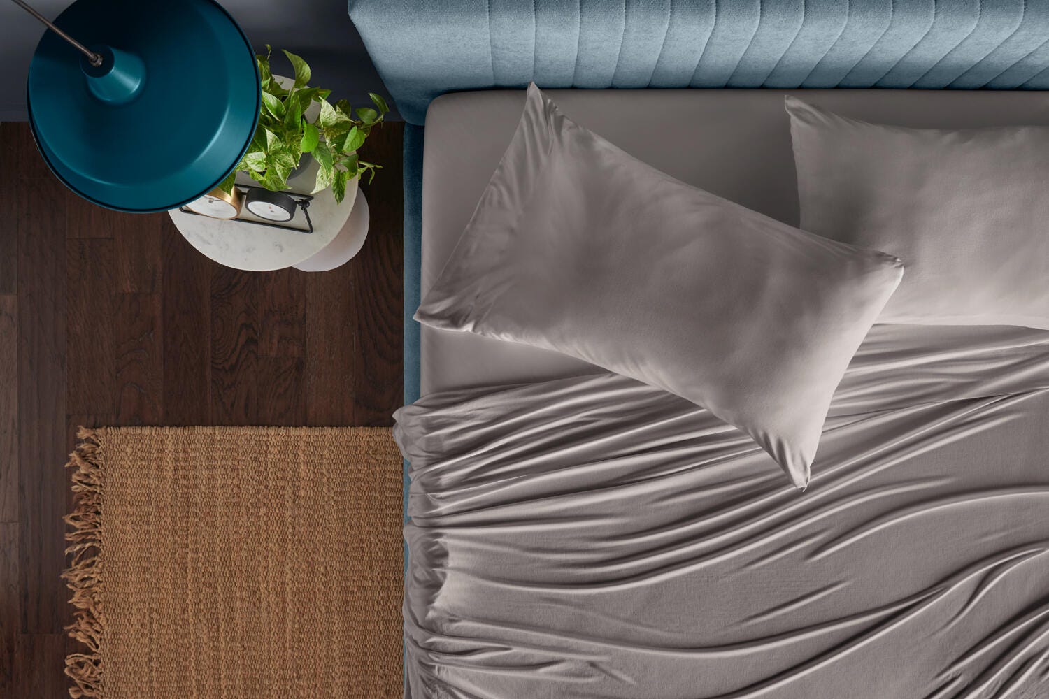 TEMPUR-Rayon from Bamboo Sheet Set- Twin, Cool Gray, large