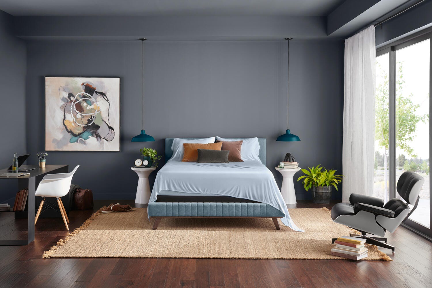 TEMPUR-Rayon from Bamboo Sheet Set- King, Sleepy Blue, large