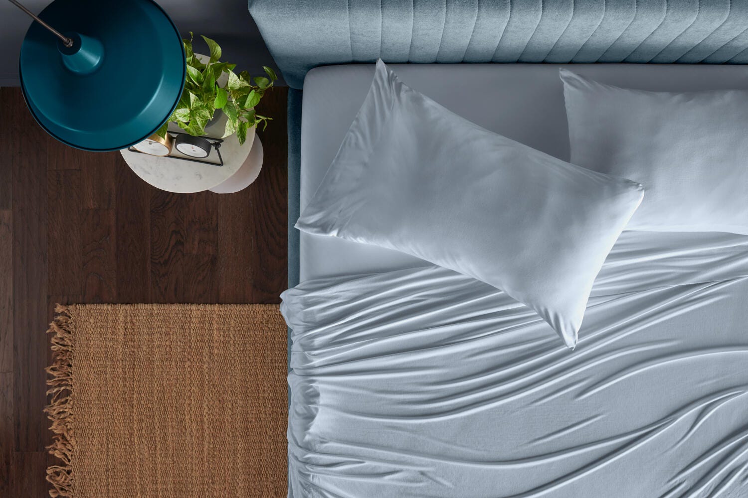 TEMPUR-Rayon from Bamboo Sheet Set- Queen, Sleepy Blue, large