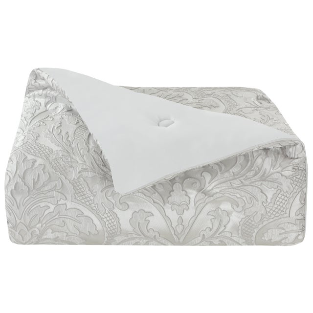 J. Queen New York Brunello King 4 Piece Comforter Set, Platinum