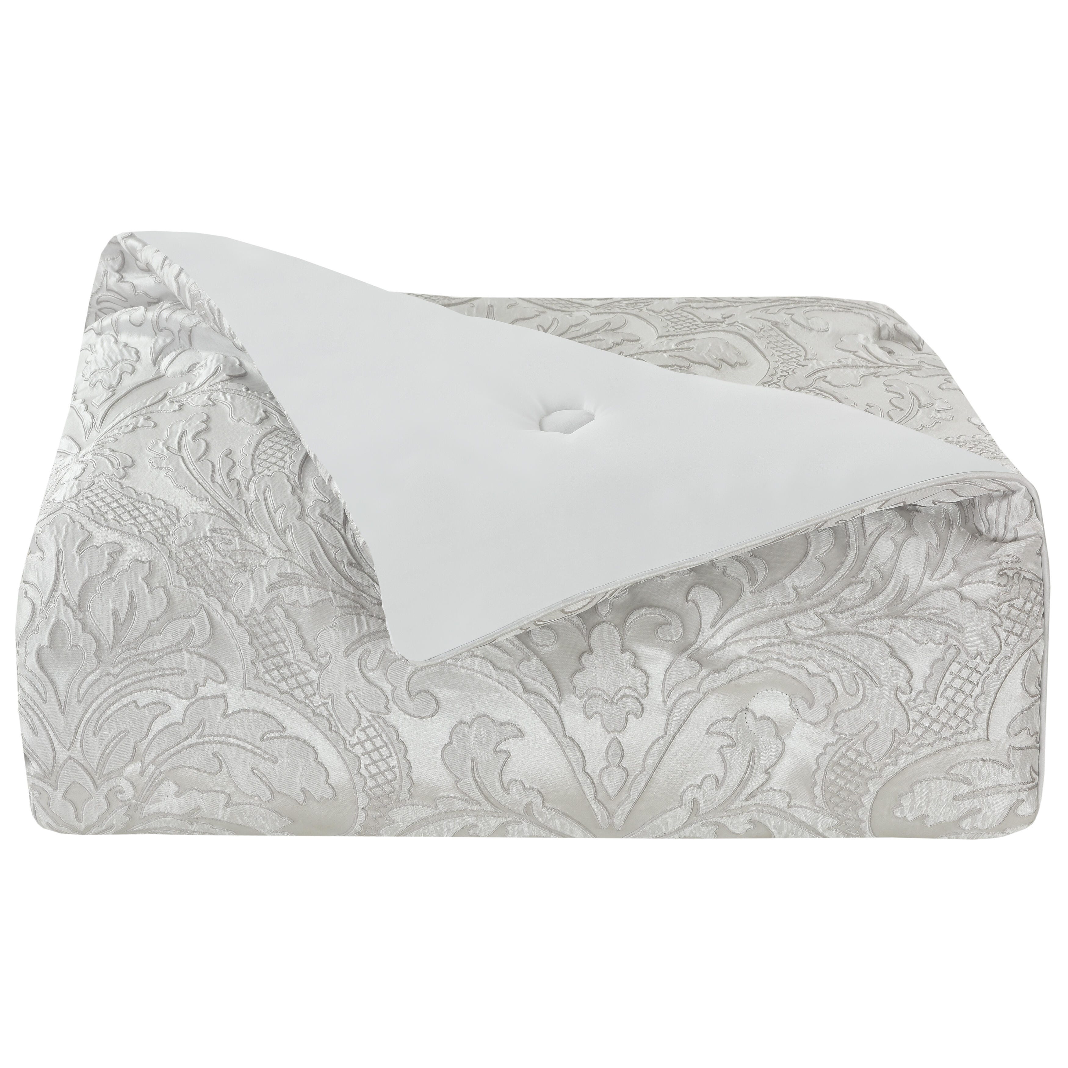 J.Queen New York Brunello Queen 4 Piece Comforter Set, Platinum, rollover