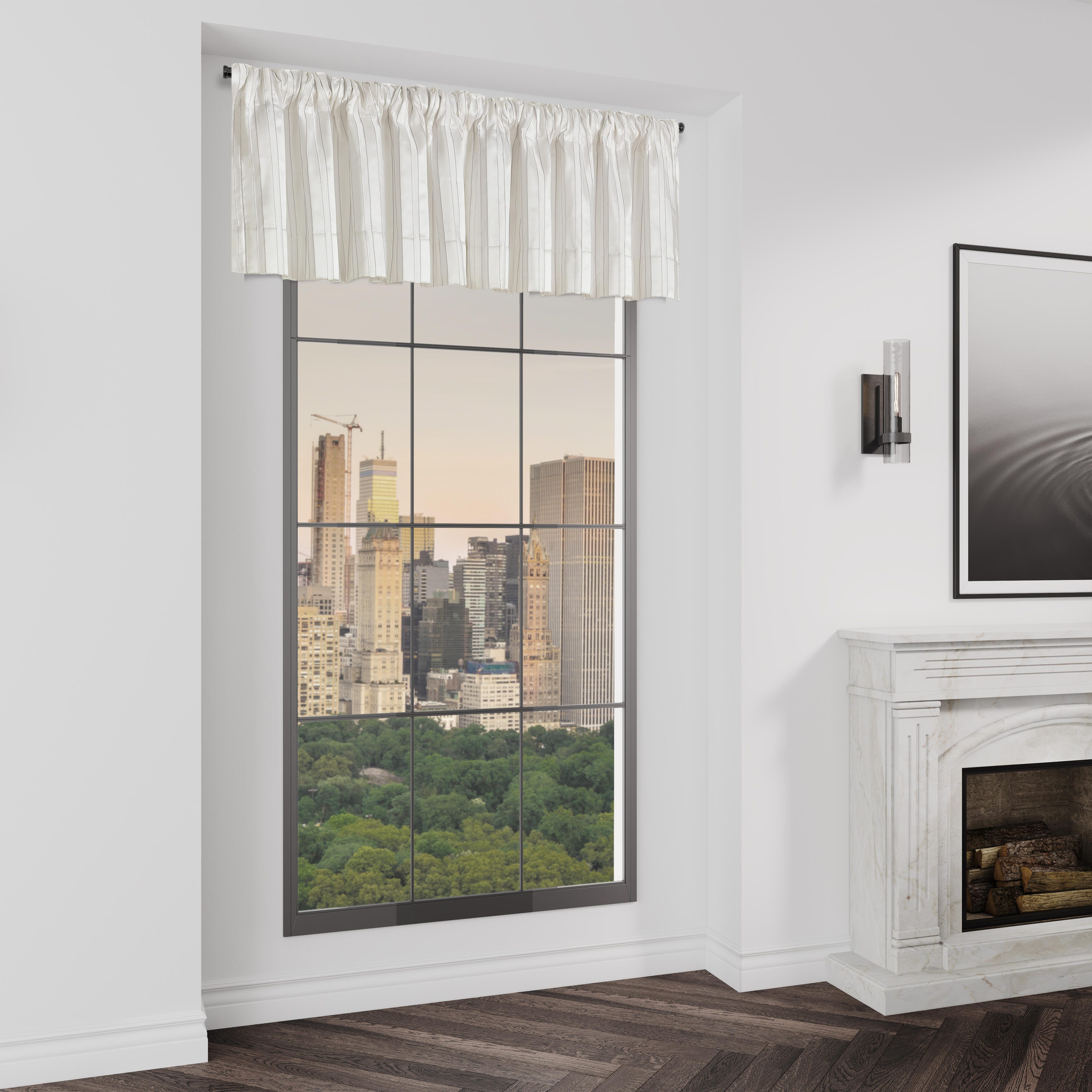 J.Queen New York Calvari Window Straight Valance, , rollover