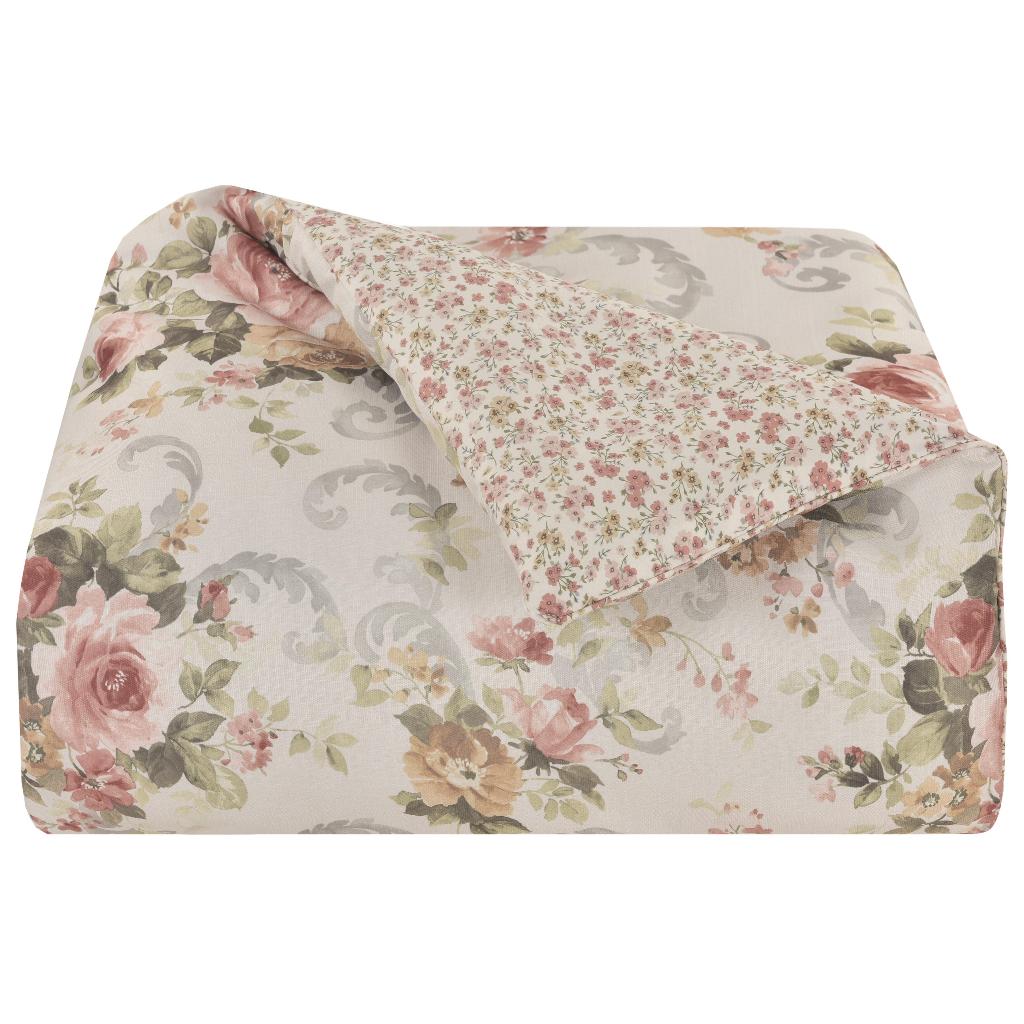 Royal Court Chablis King 4 Piece Comforter Set, Rose Gold, rollover