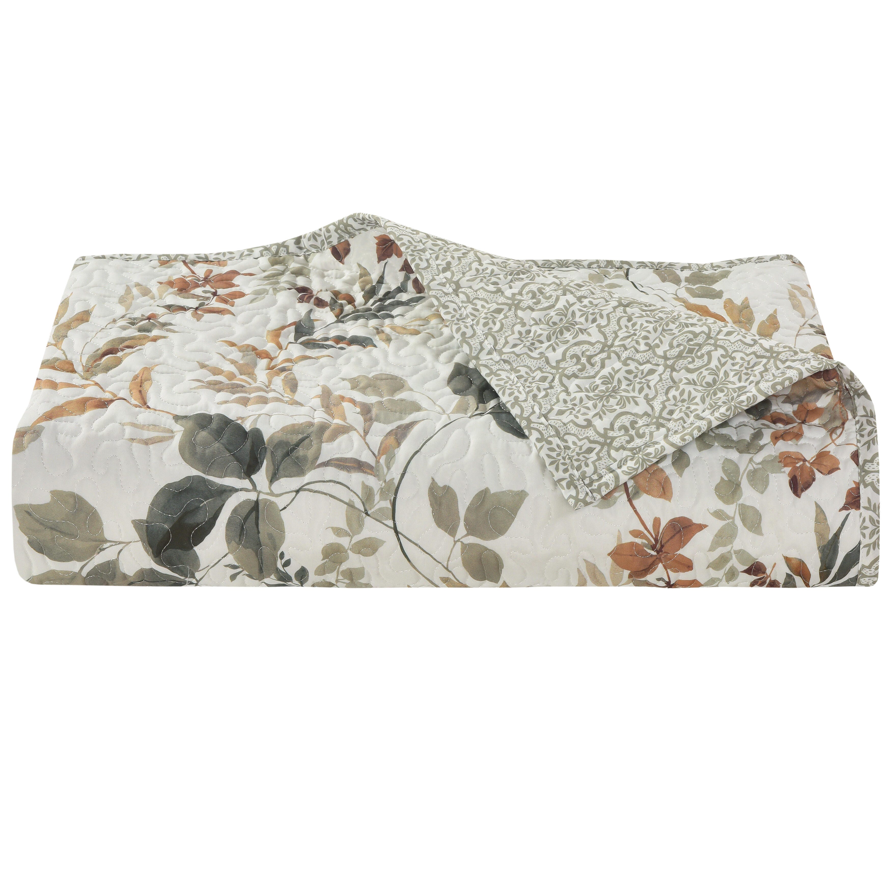 Royal Court Evergreen King/California King 3 Piece Quilt Set, Sage, rollover