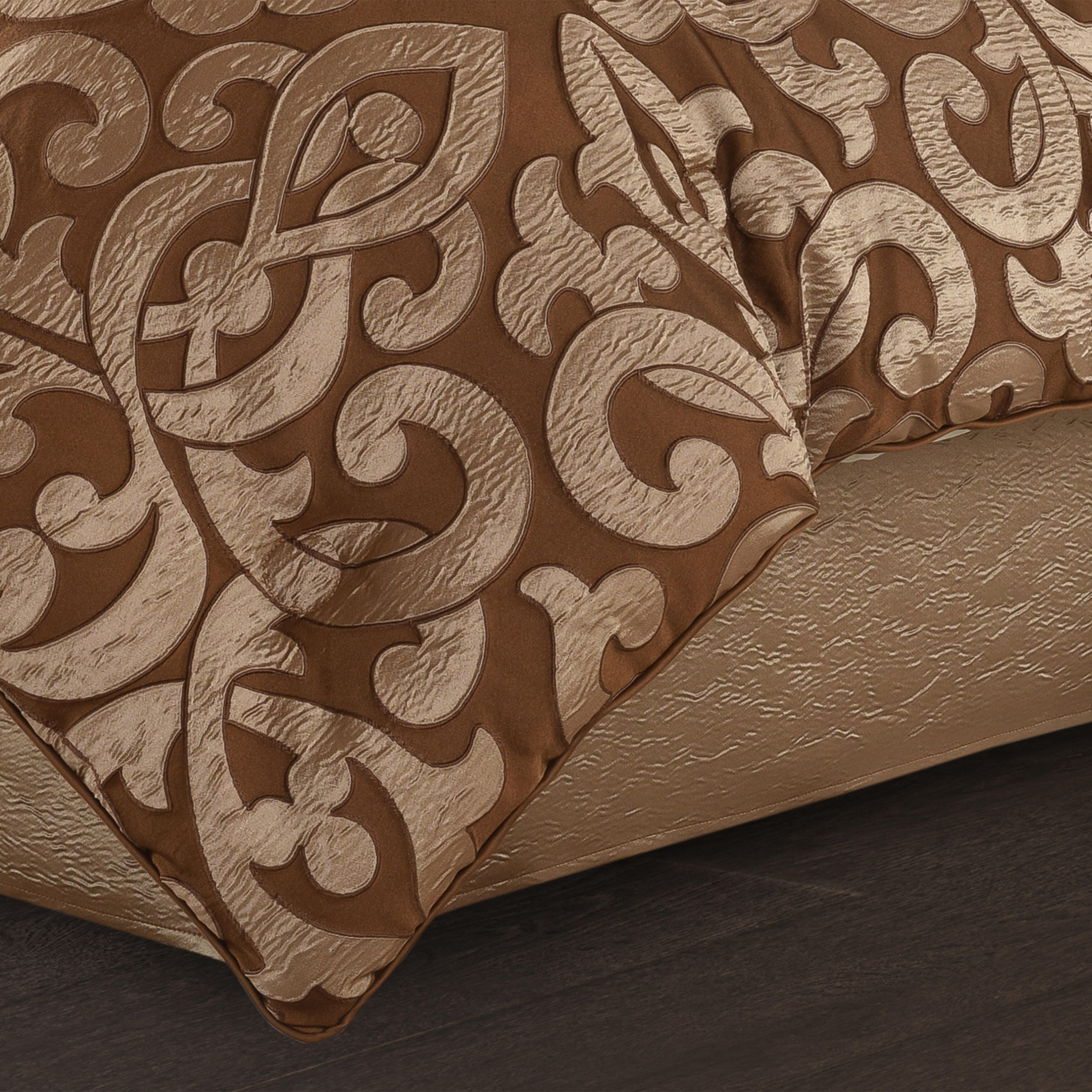 J.Queen New York La Boheme Queen 4 Piece Comforter Set, Copper, large