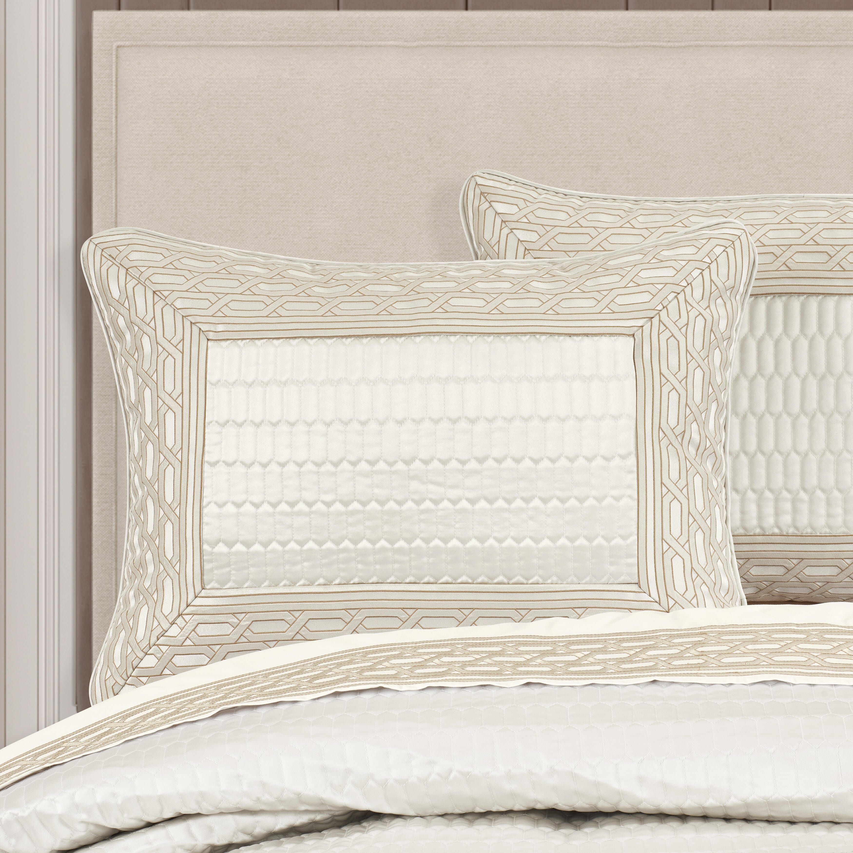 J.Queen New York Metropolitan King 4 Piece Comforter Set, Ivory, large