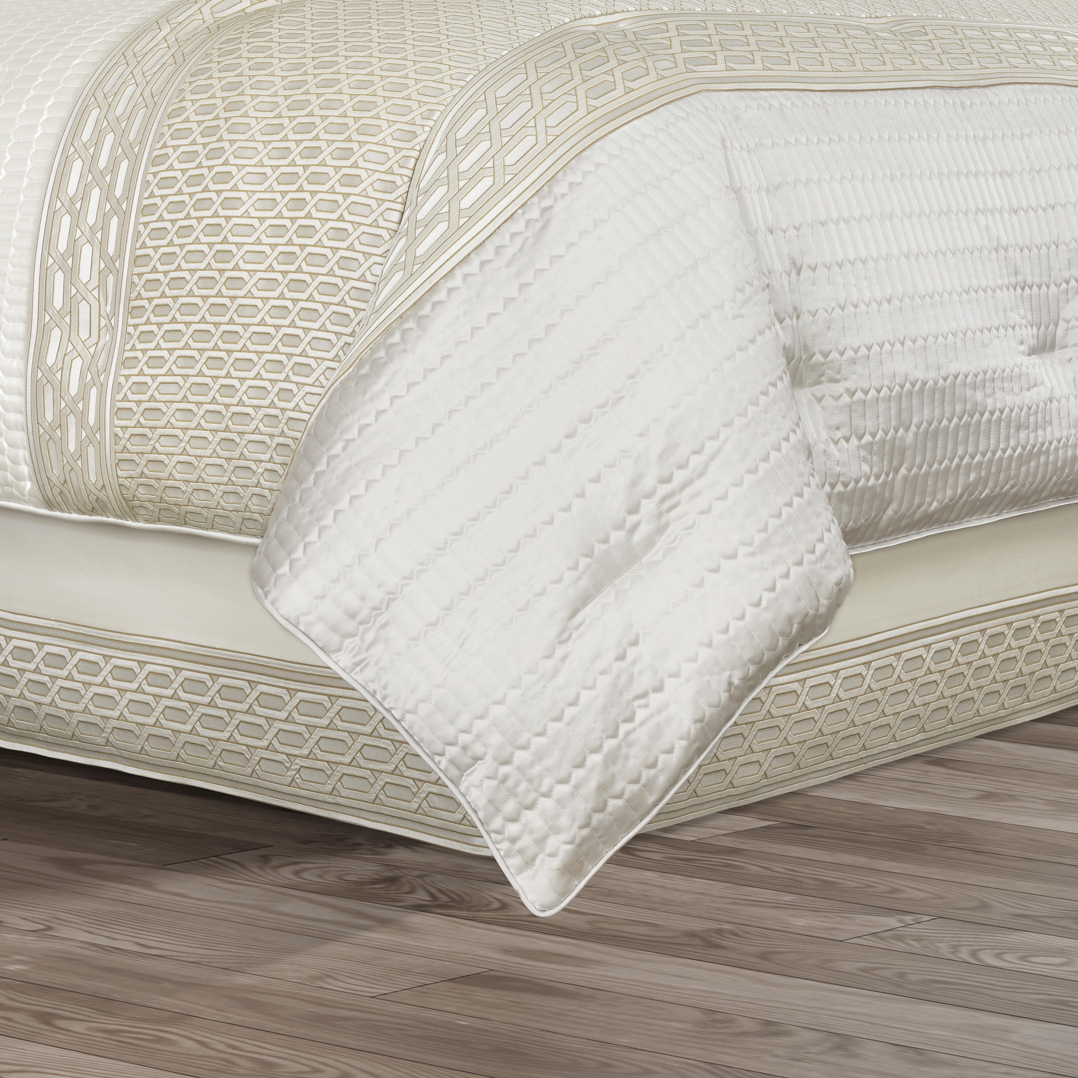 J.Queen New York Metropolitan Queen 4 Piece Comforter Set, Ivory, large