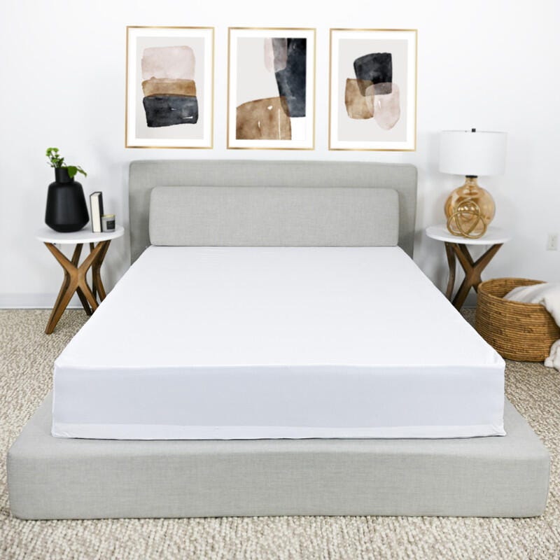 PROTECTEASE Luxury Zippered King Mattress Protector, White, rollover