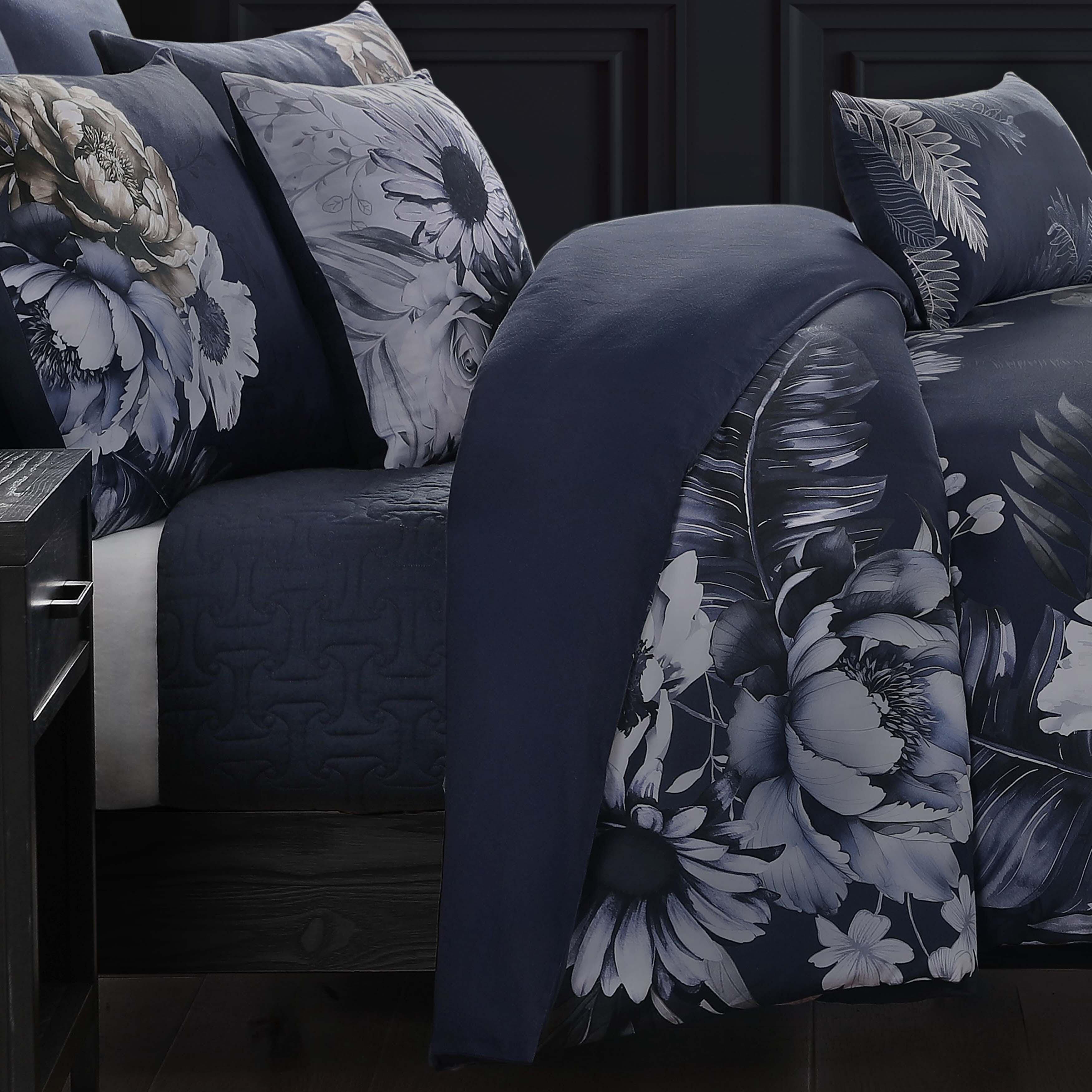Bebejan® Delphine 100% Cotton 5-Piece Reversible Comforter Set, Blue, large